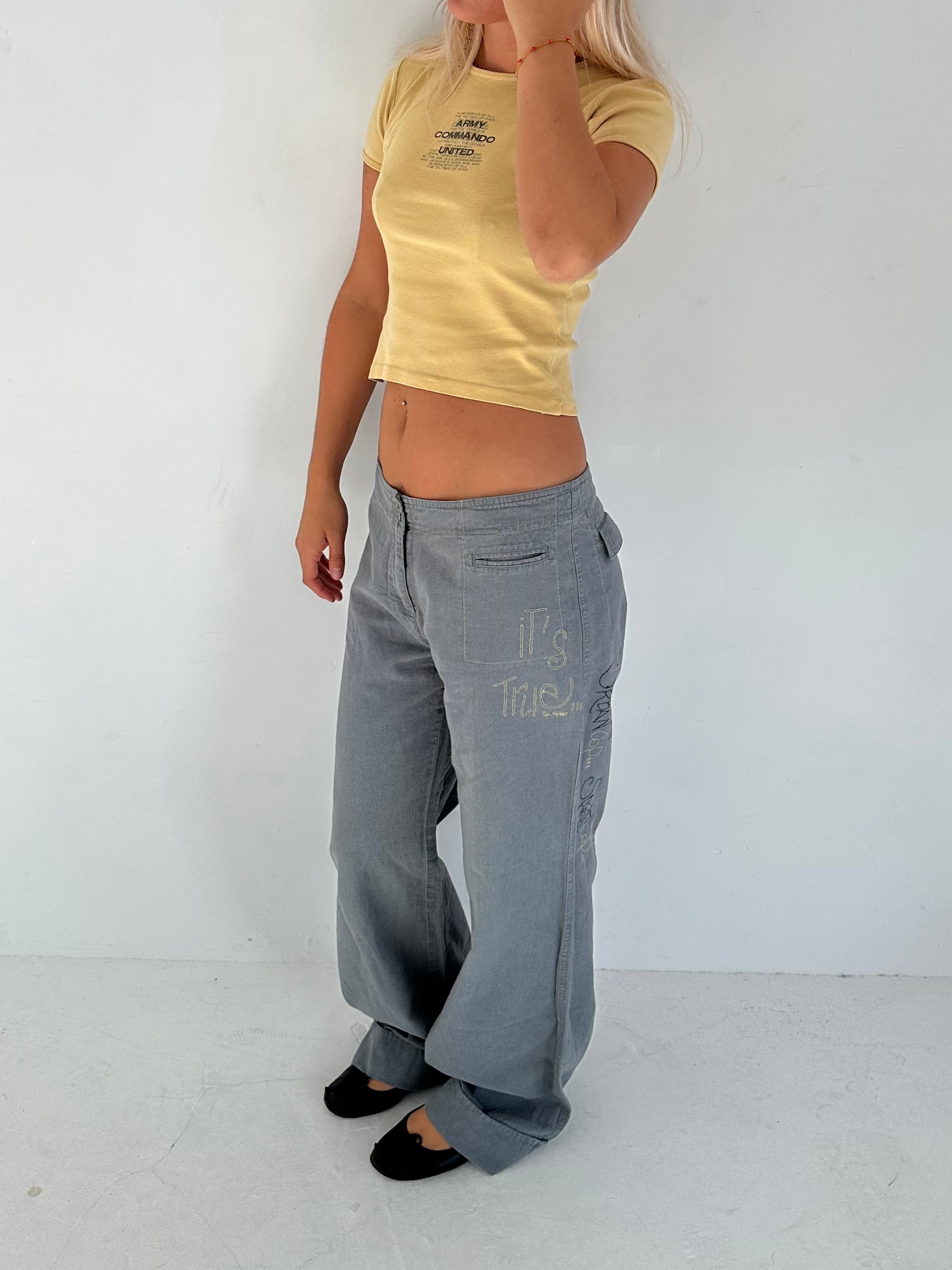 cop copine trousers — size s