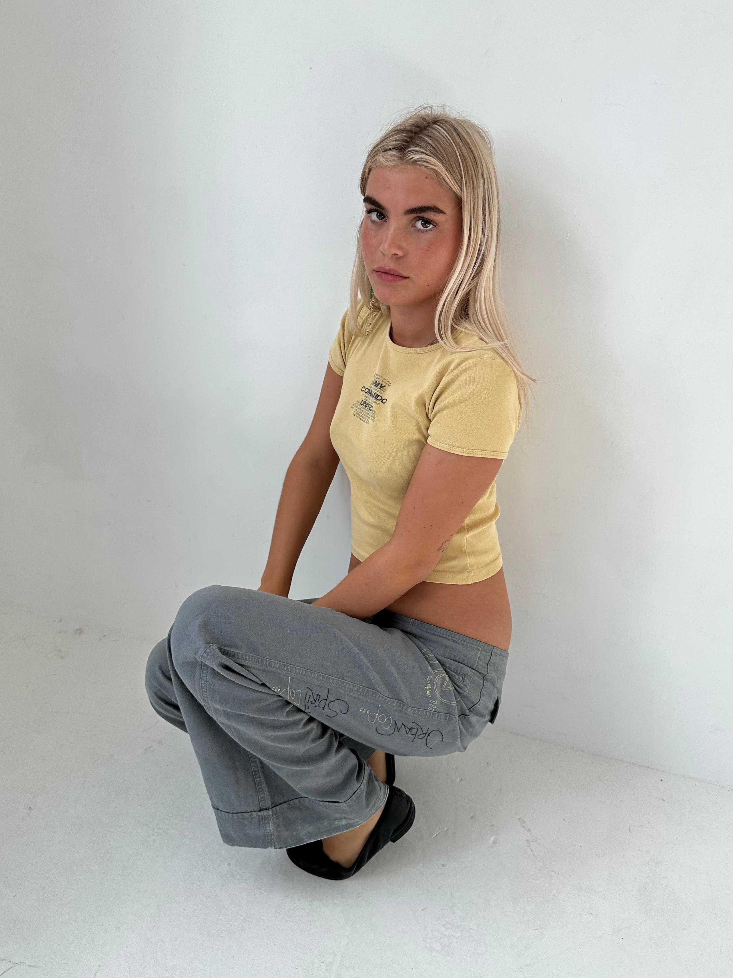 cop copine trousers — size s