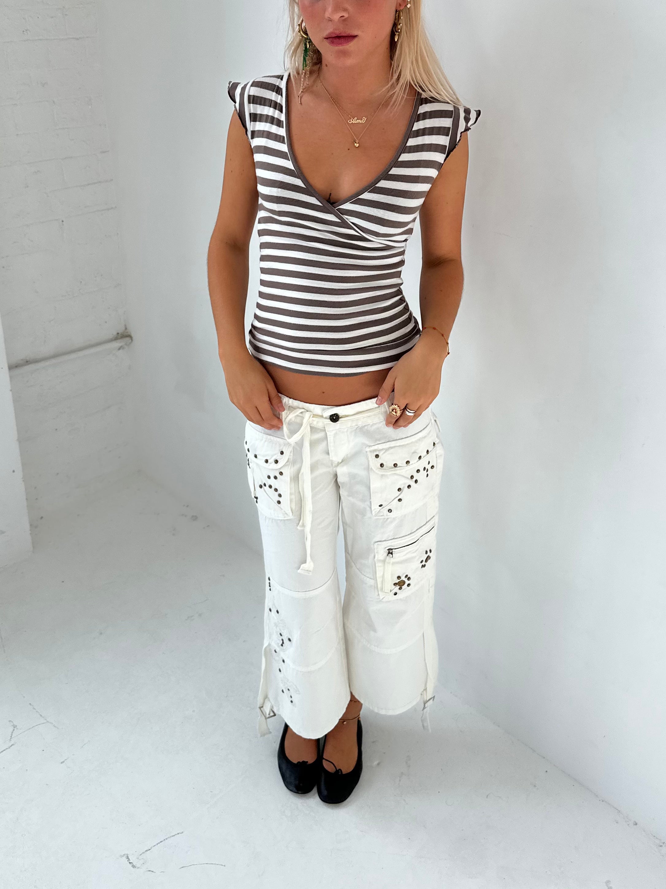 stripe top — size xs/s