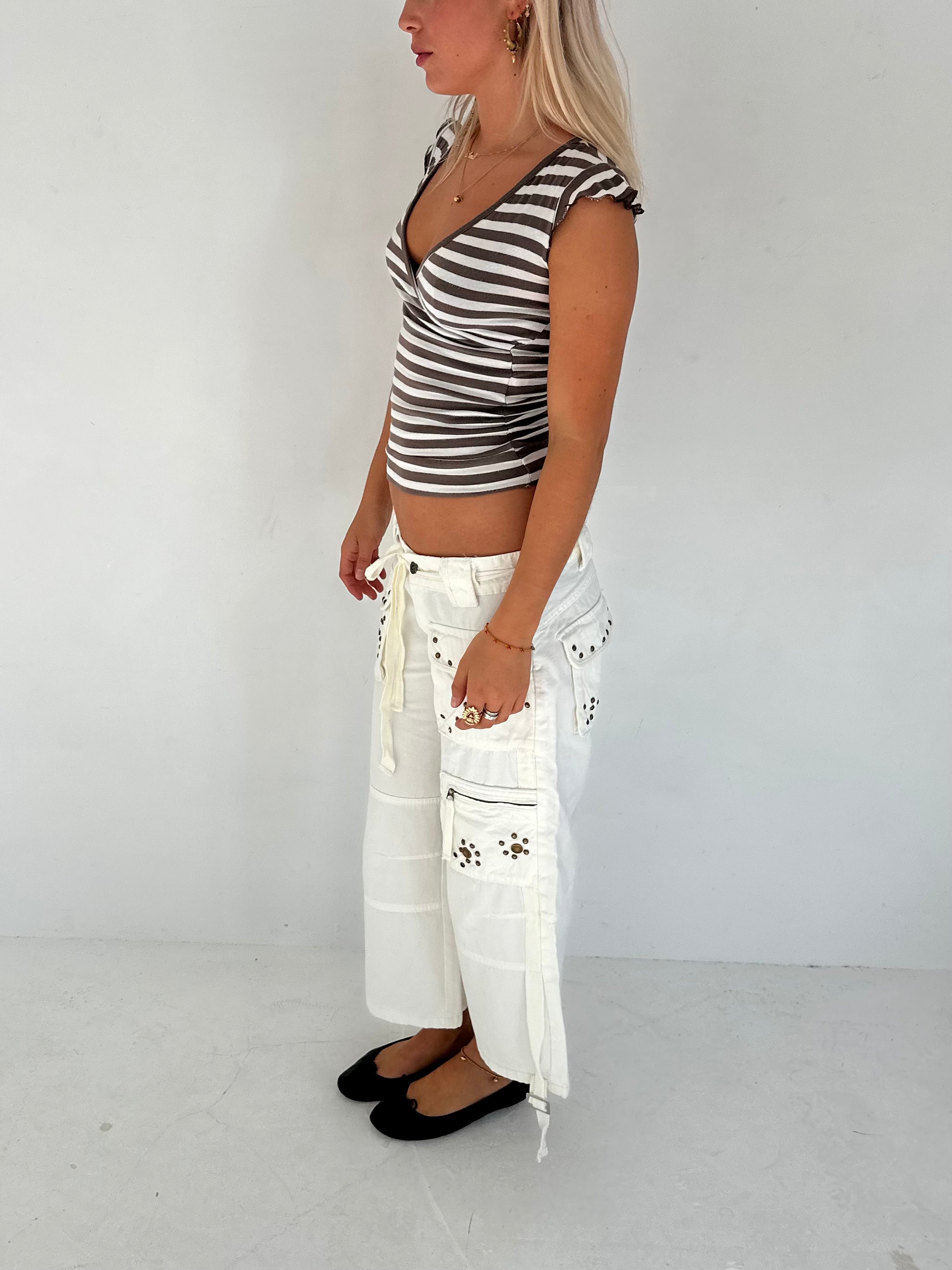 stripe top — size xs/s