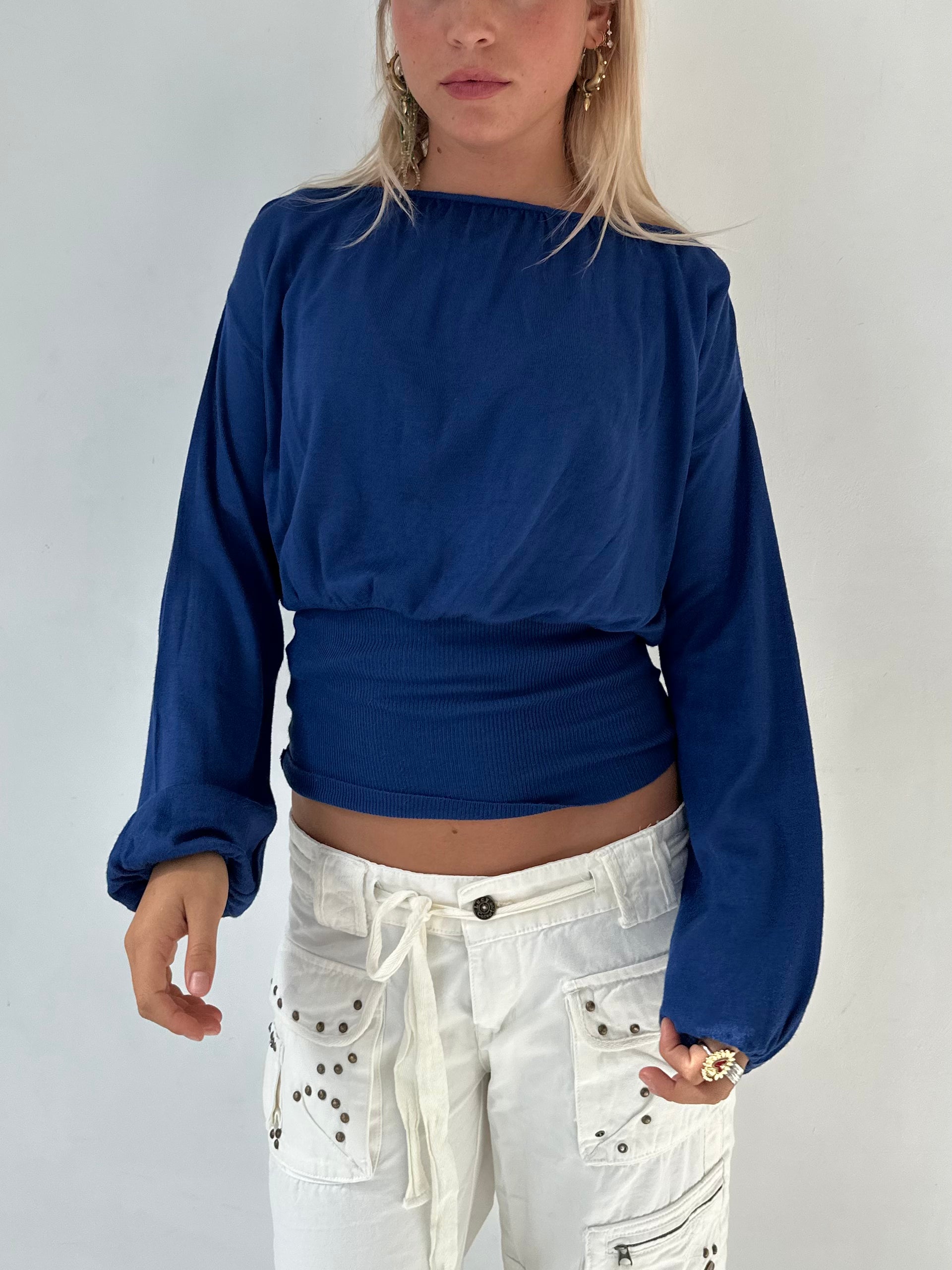 slouchy knit jumper — size s