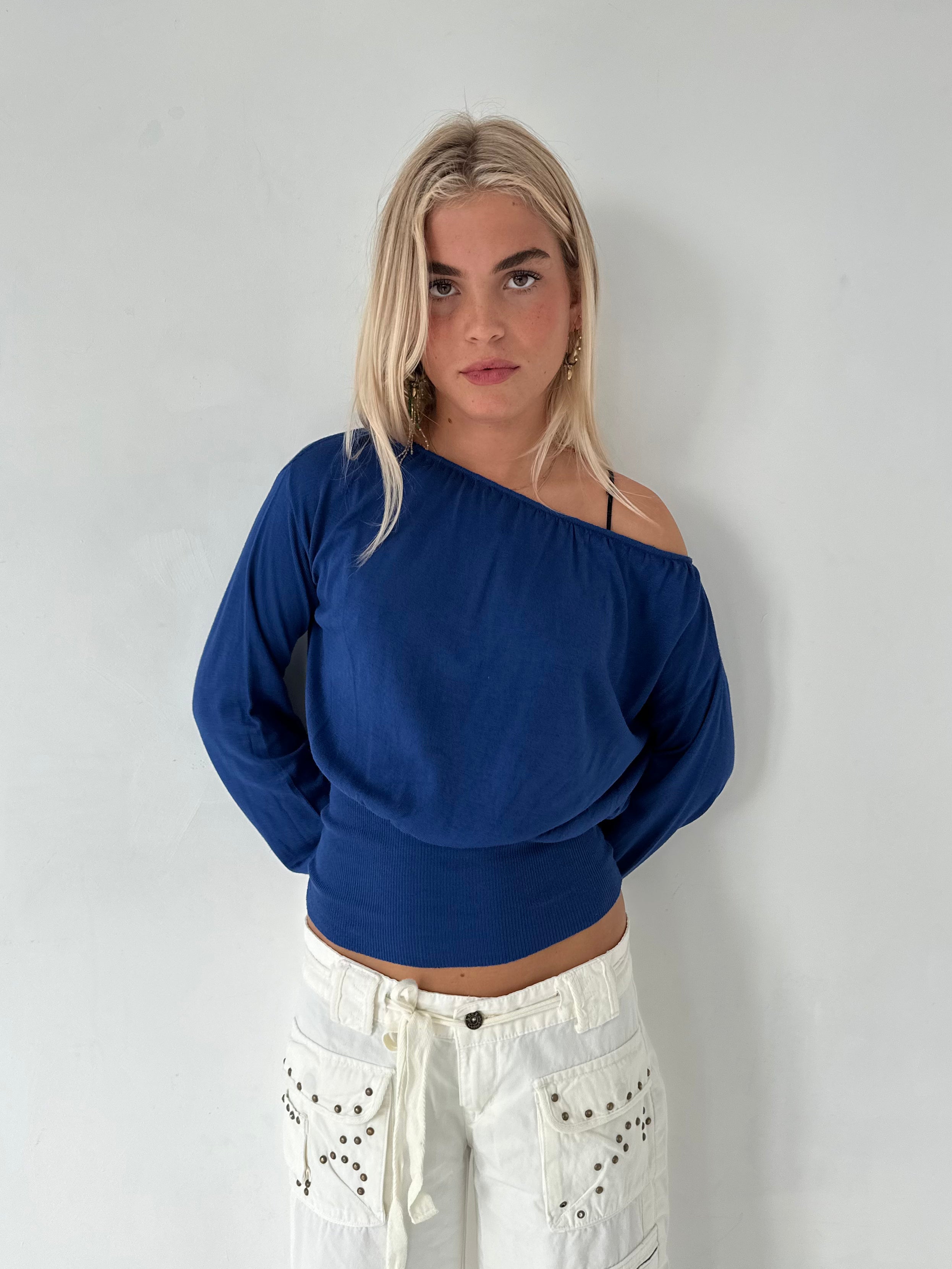 slouchy knit jumper — size s