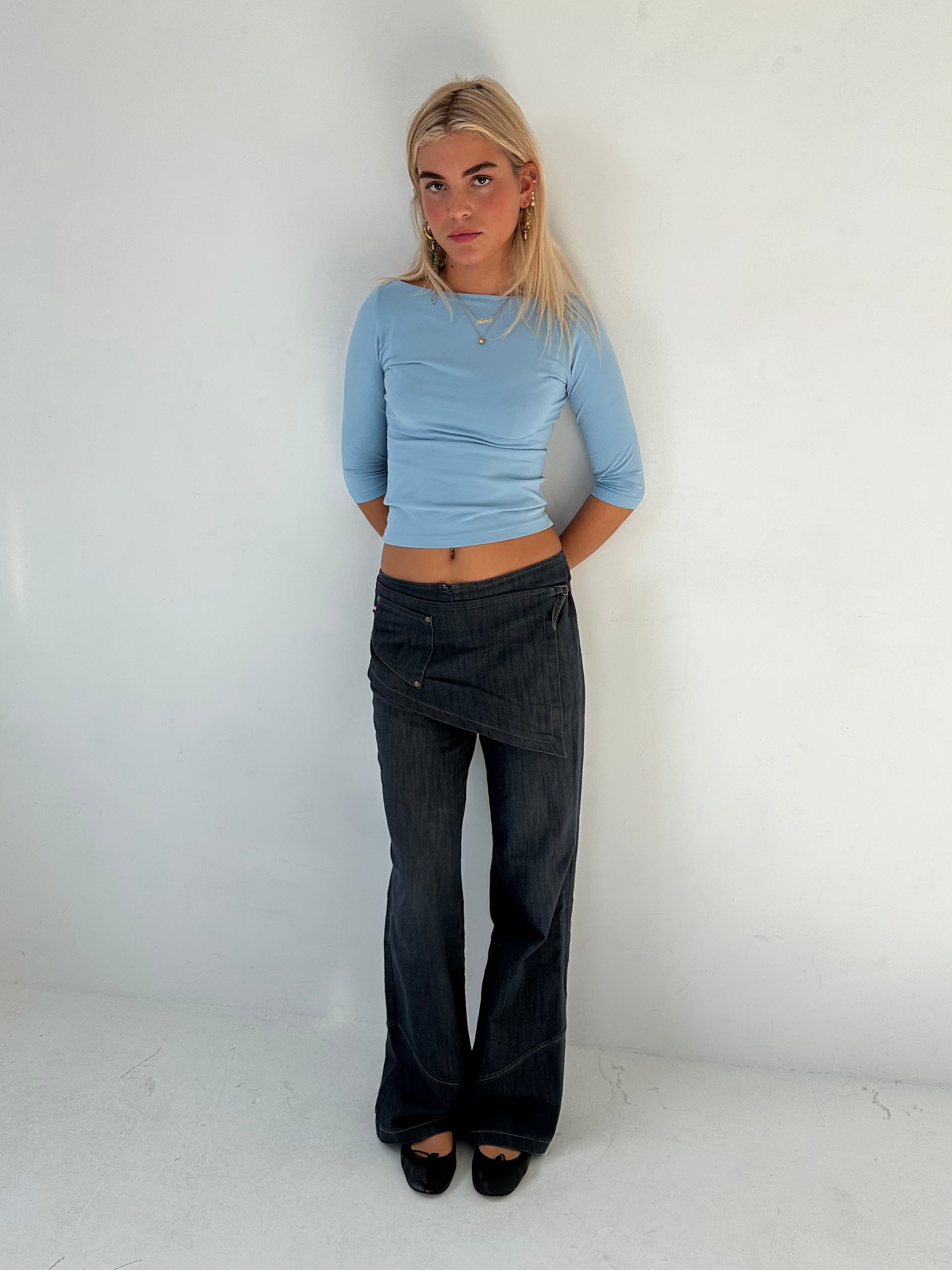 3/4 sleeve top — size xs/s