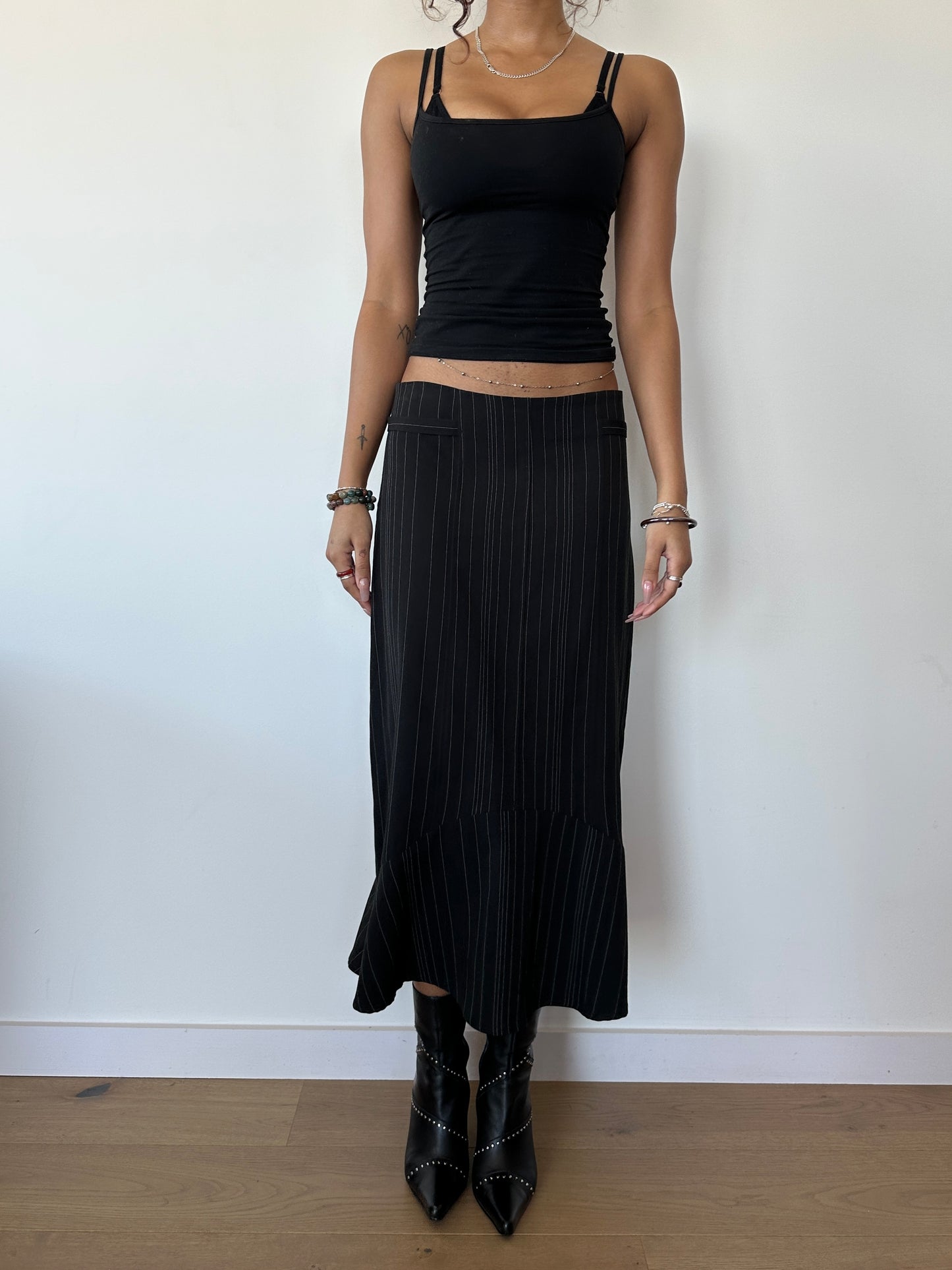 Pinstripe Long Skirt ⋆ Size S