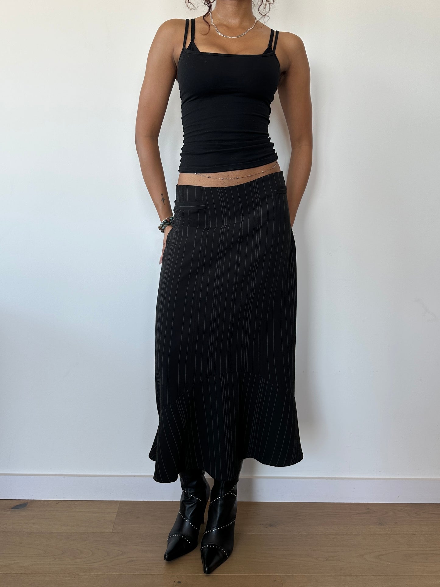 Pinstripe Long Skirt ⋆ Size S