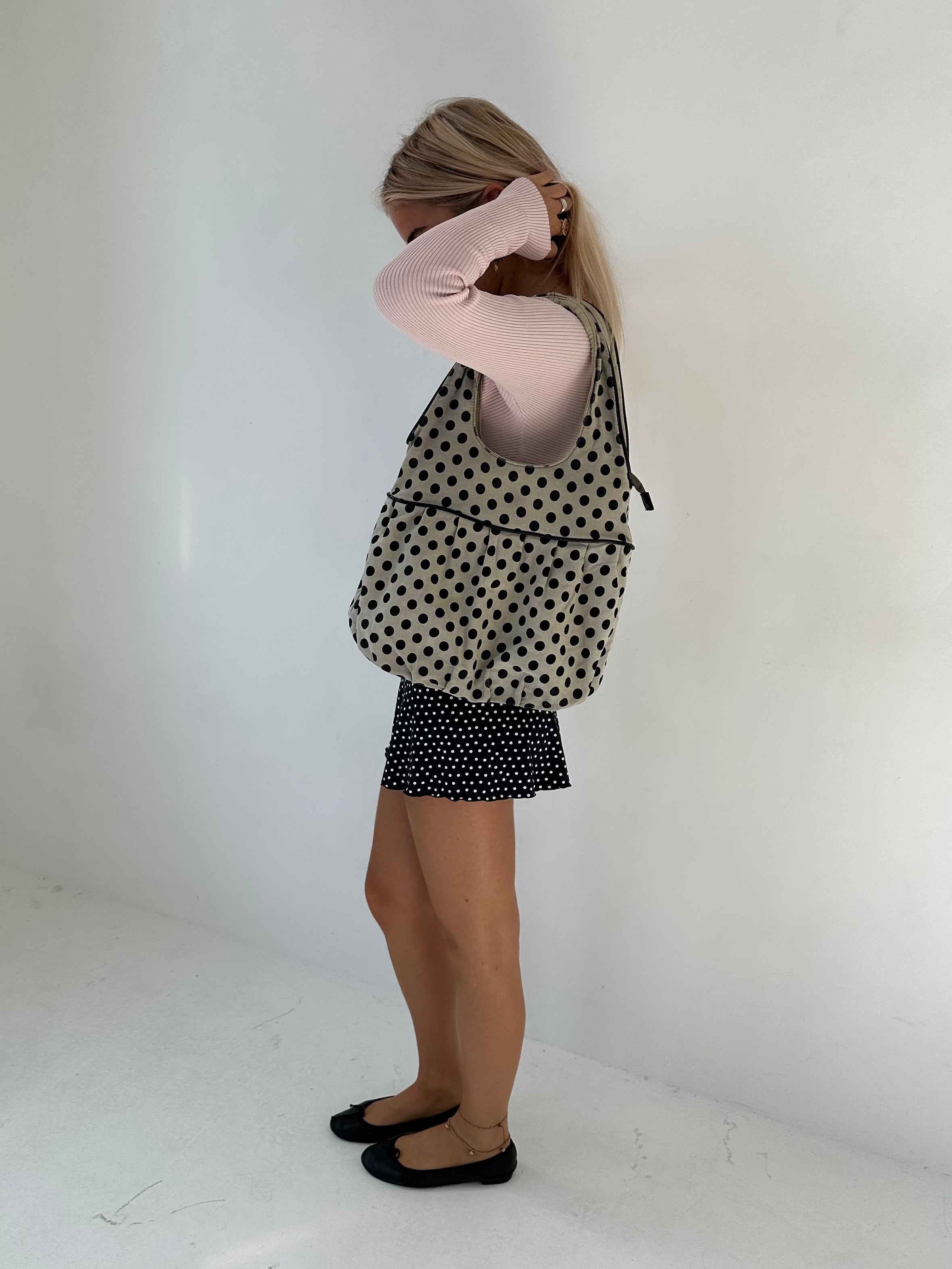 polka dot bag — one size