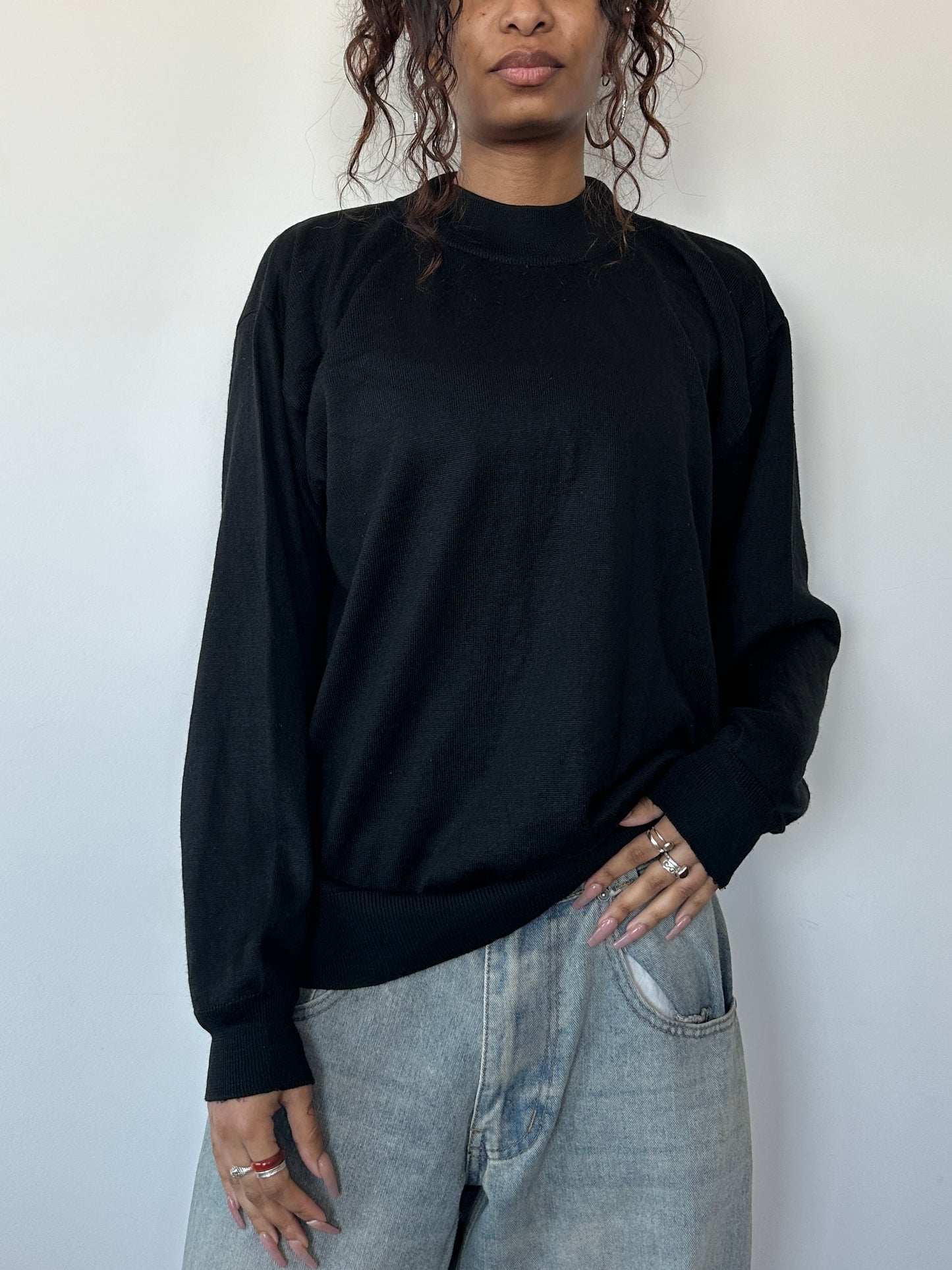 Slouchy Mock Neck Jumper ⋆ Size M