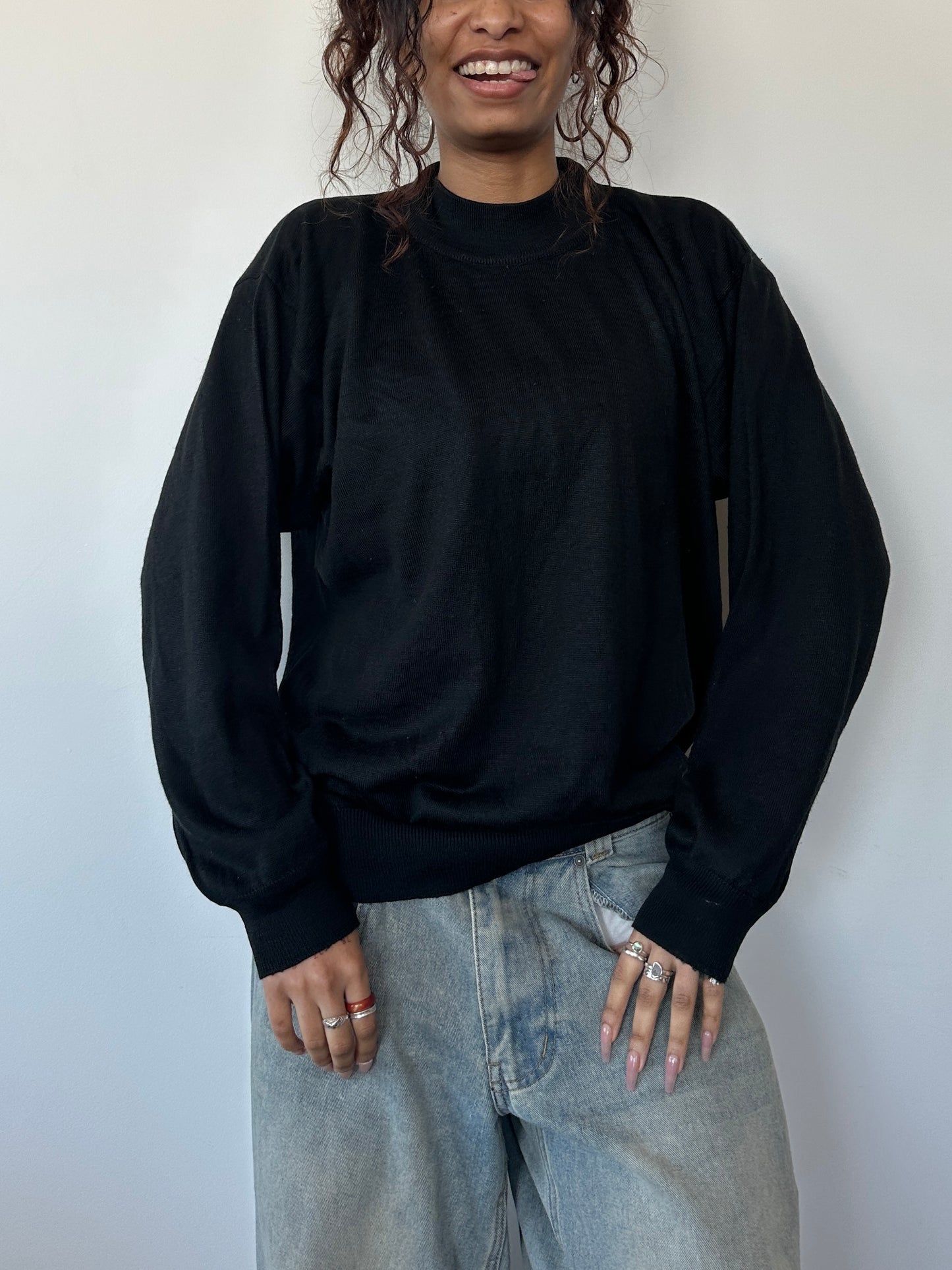 Slouchy Mock Neck Jumper ⋆ Size M