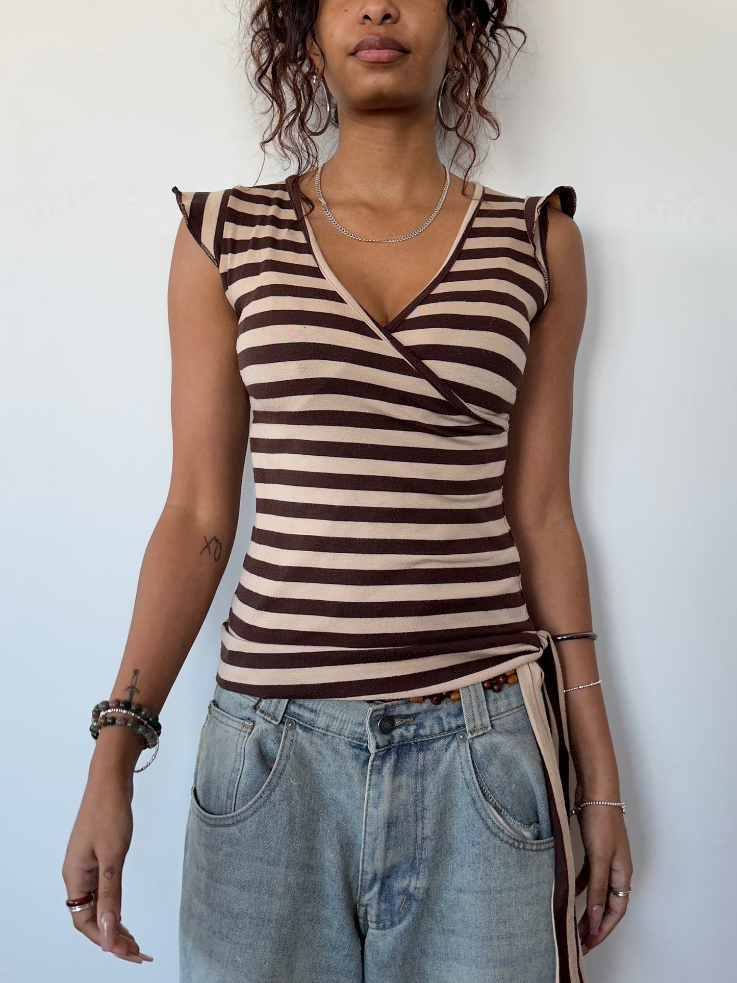Striped Baby Tee ⋆ Size XS/S