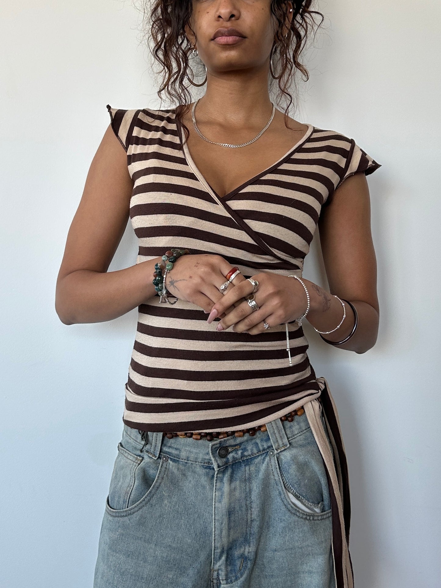 Striped Baby Tee ⋆ Size XS/S