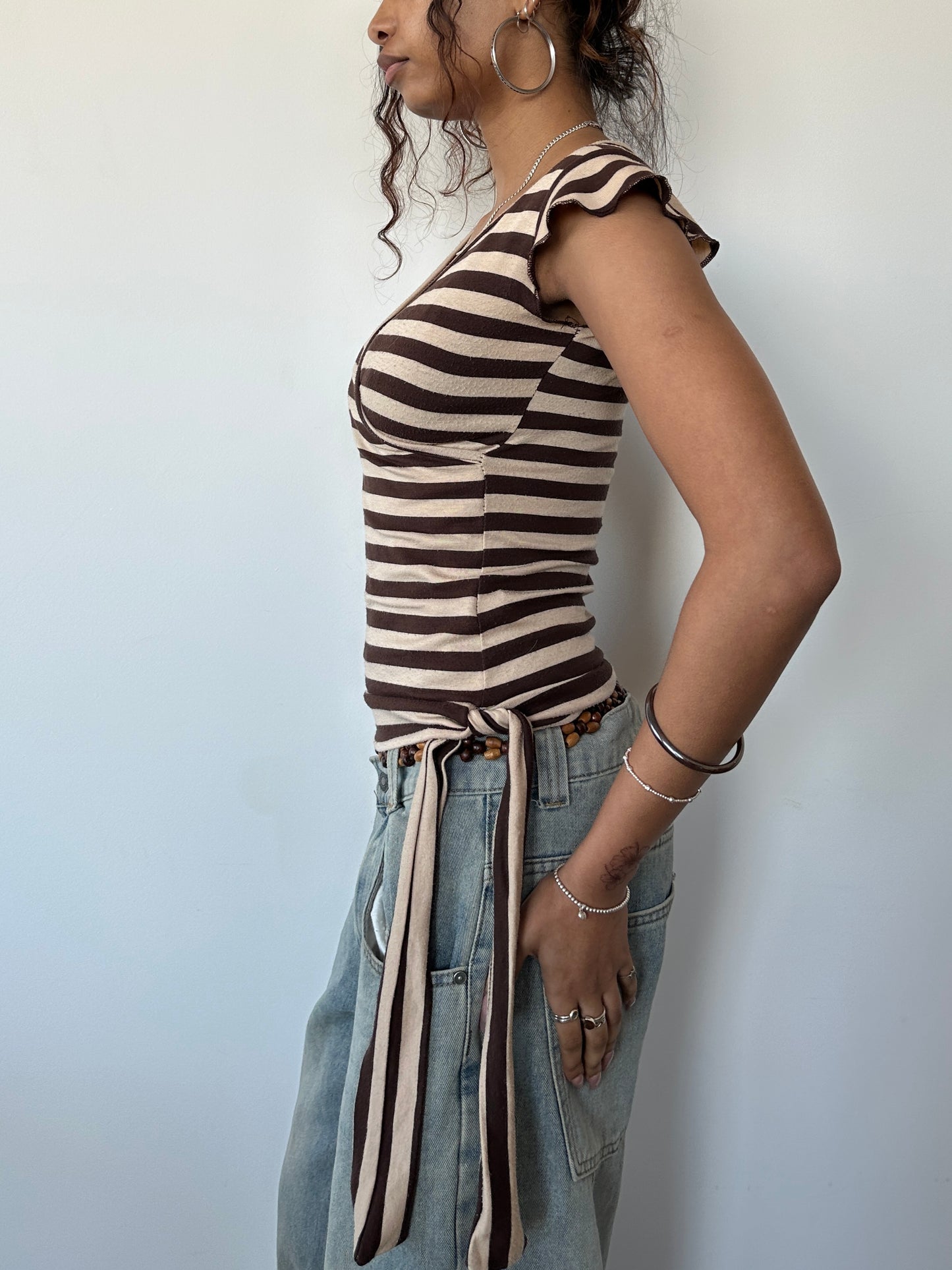 Striped Baby Tee ⋆ Size XS/S