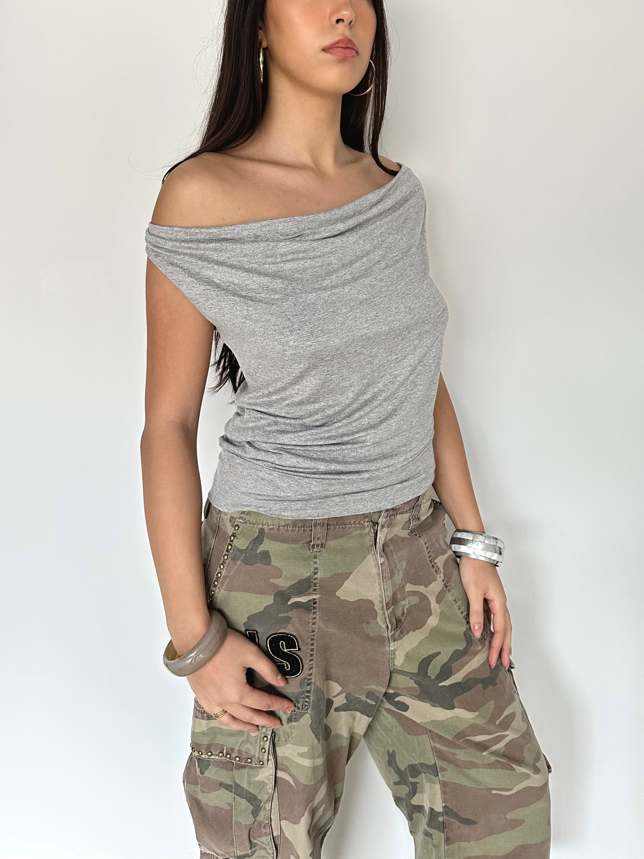 asymmetric slouch top — size s