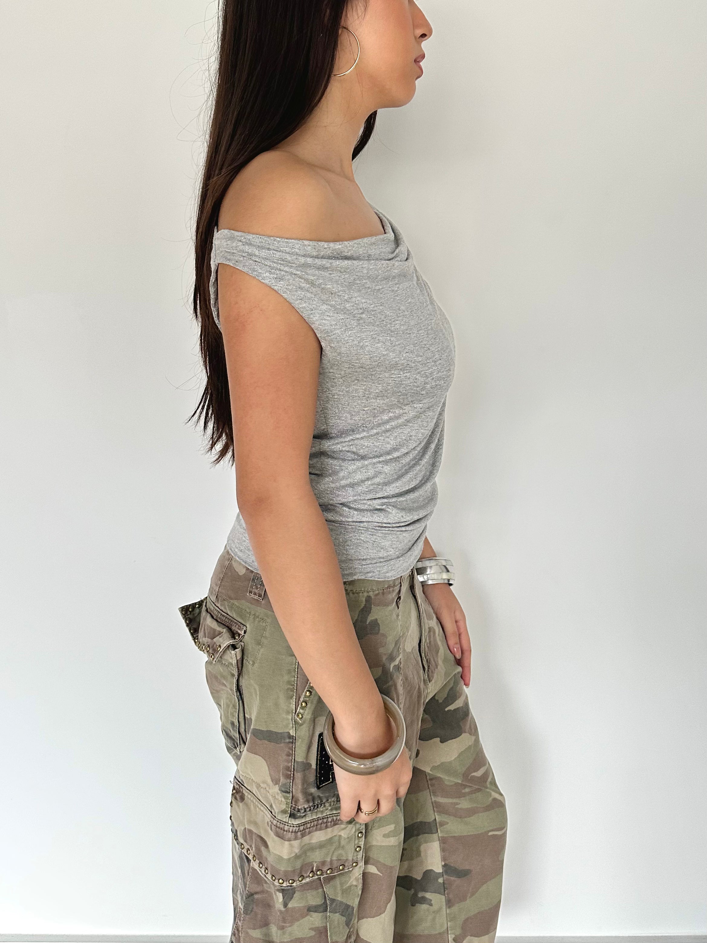 asymmetric slouch top — size s