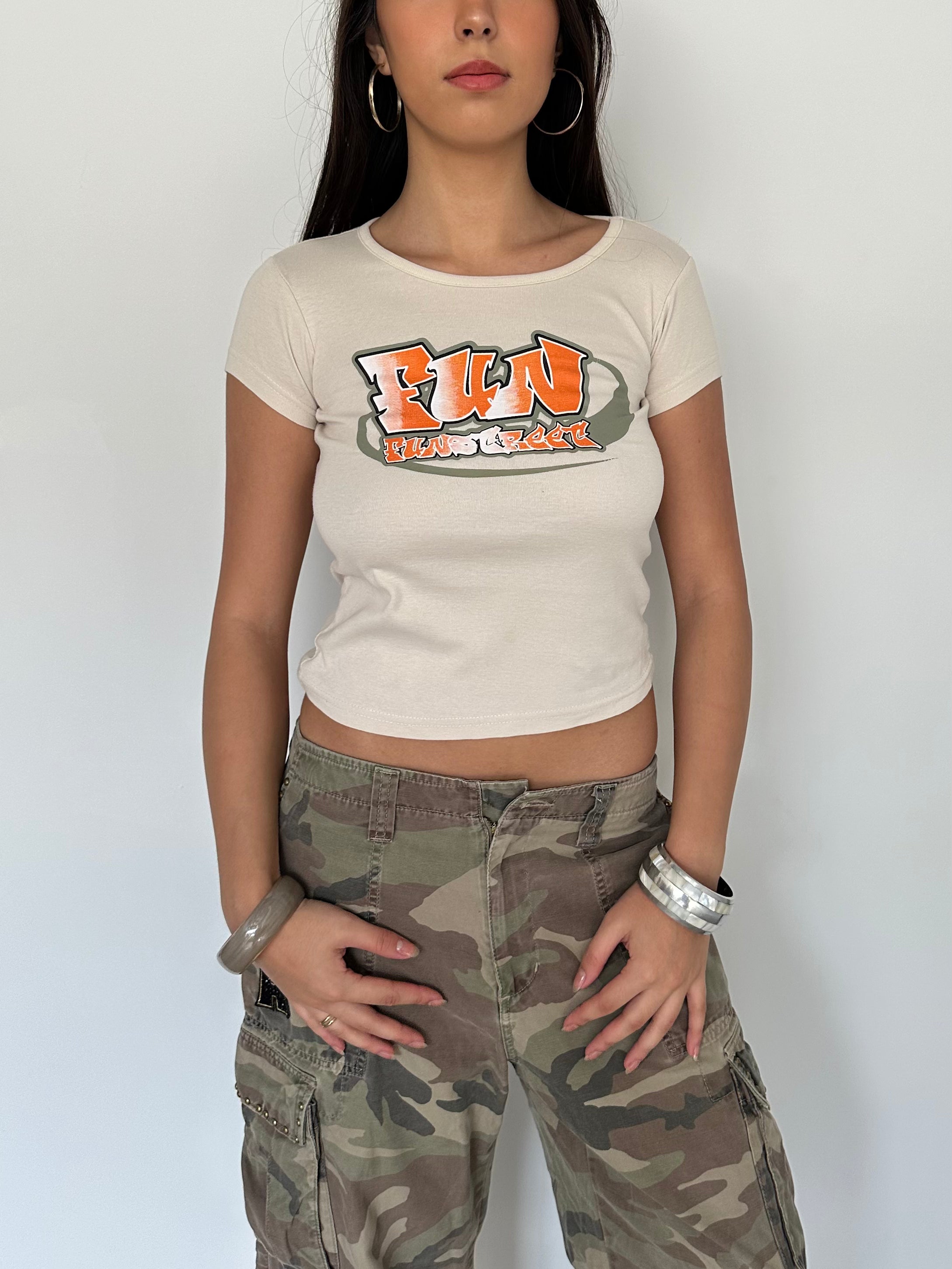 baby tee — size xs/s