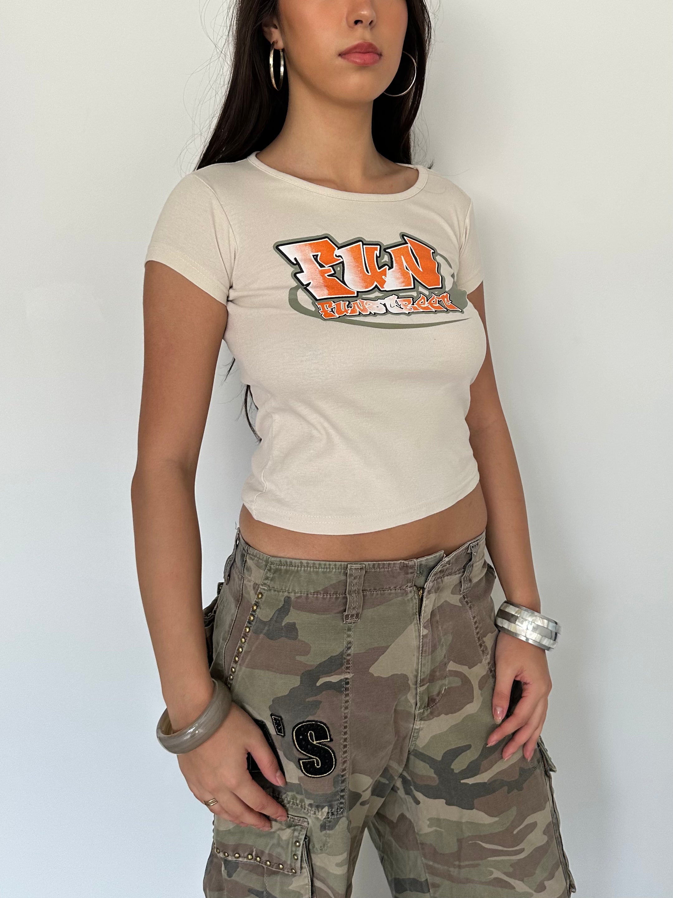 baby tee — size xs/s