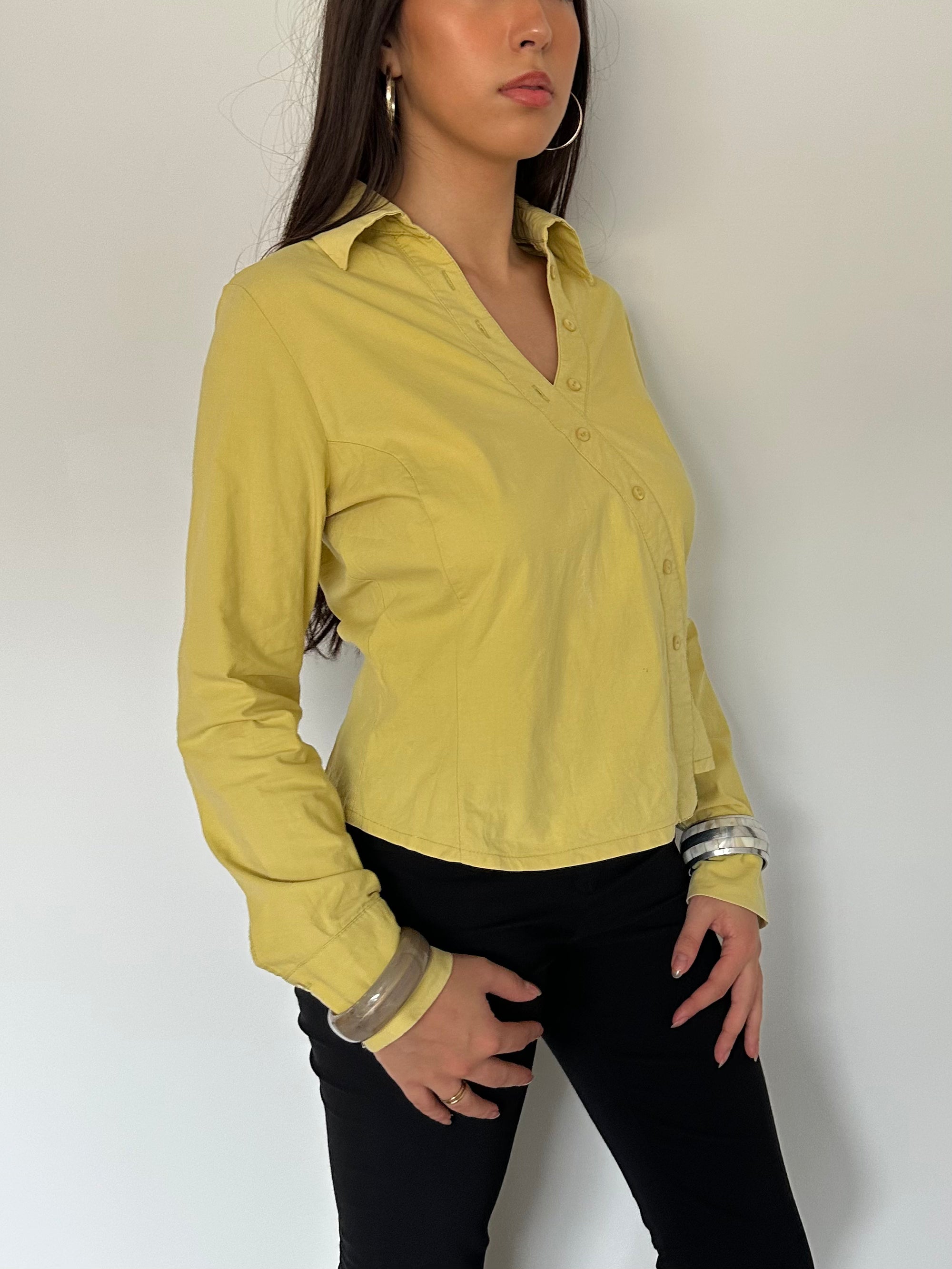 asymmetric shirt — size m