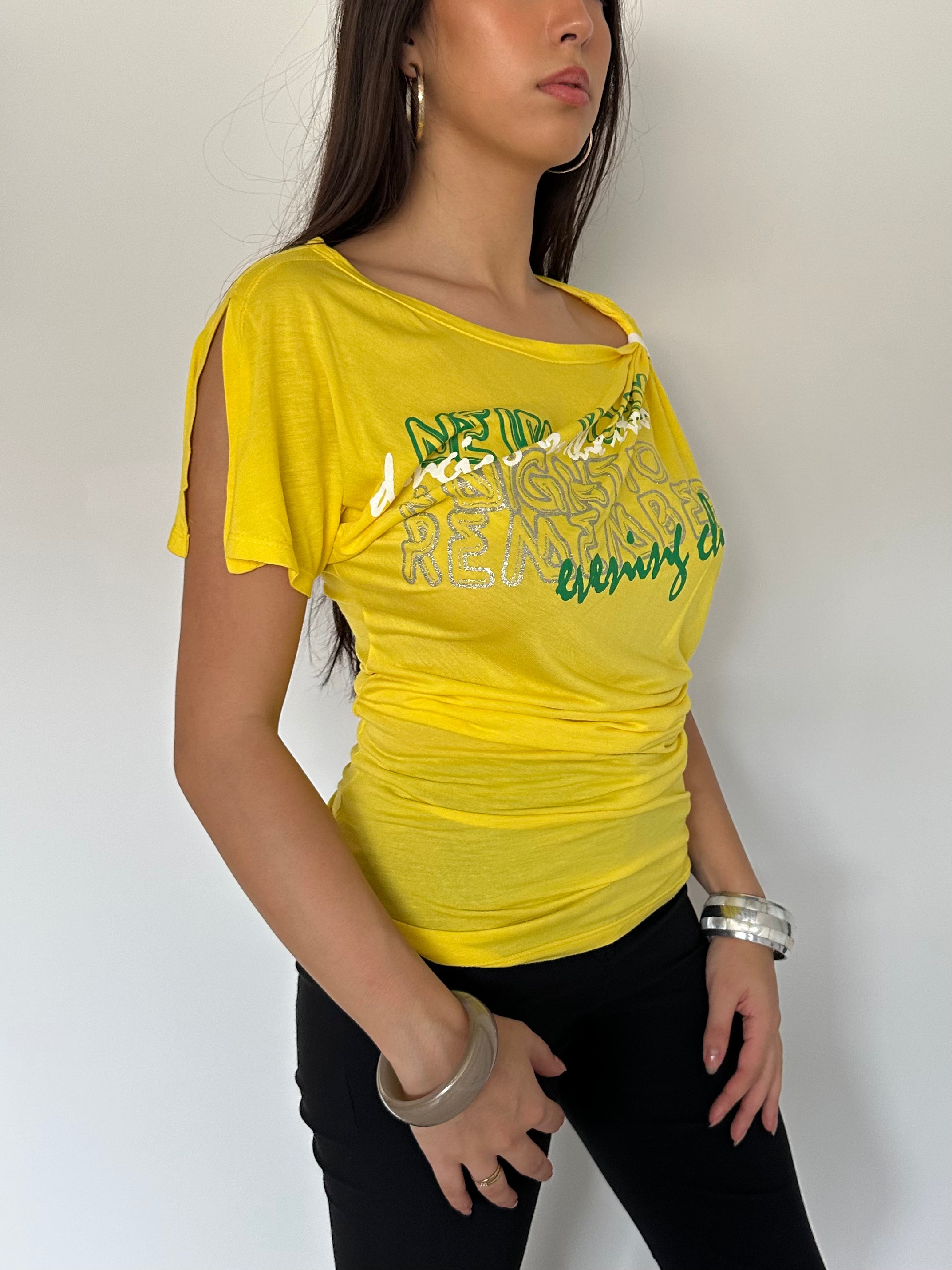 asymmetric slouchy top — size s