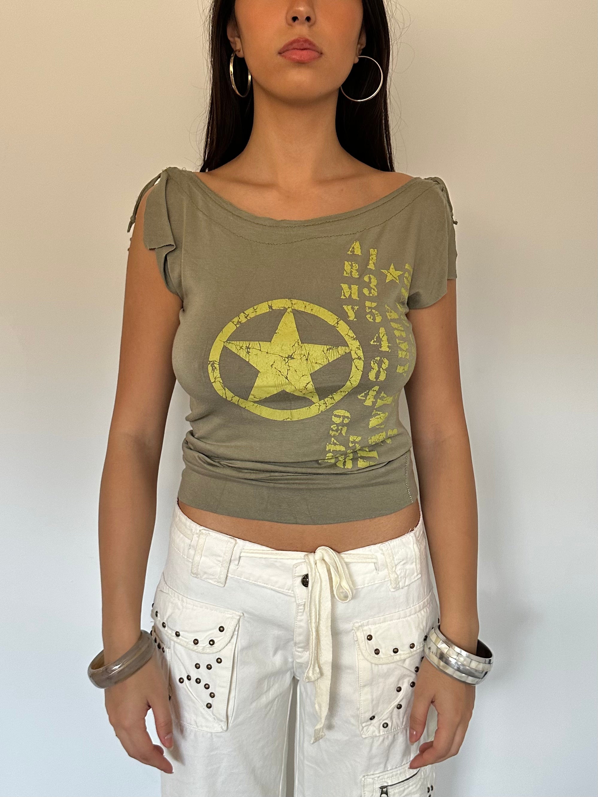 asymmetric slouch top — size xs/s