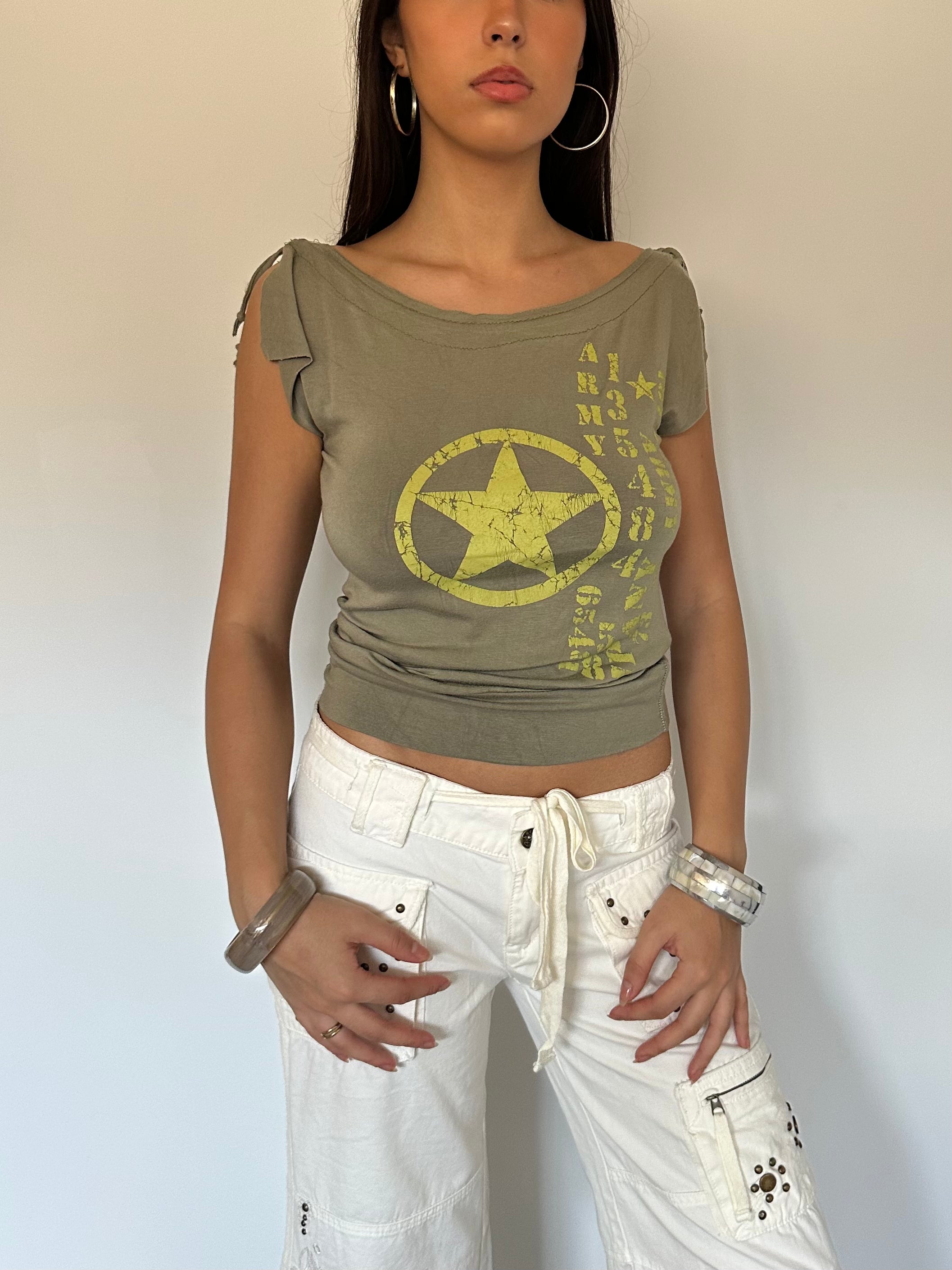 asymmetric slouch top — size xs/s