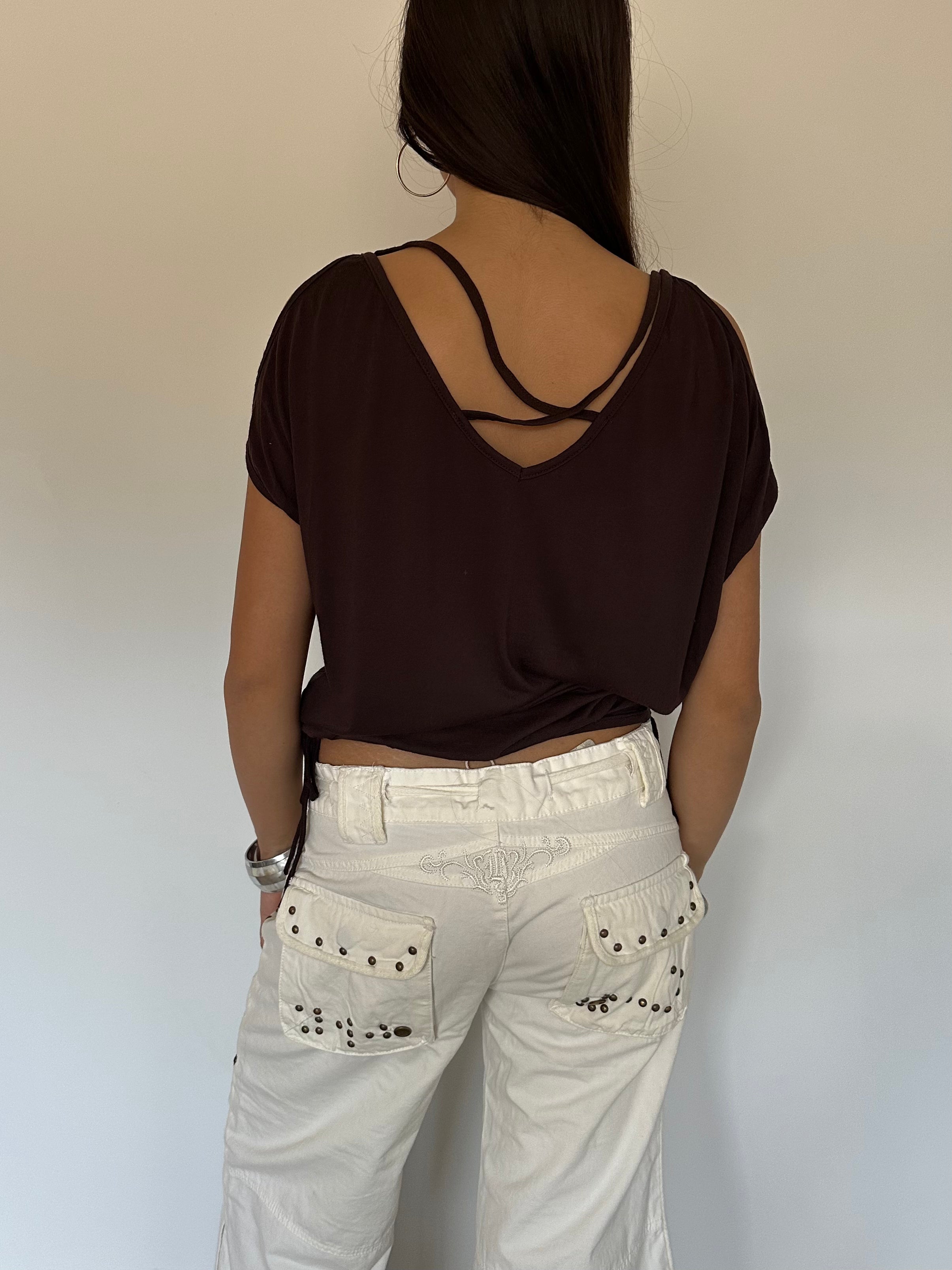 asymmetric slouchy top — size s/m