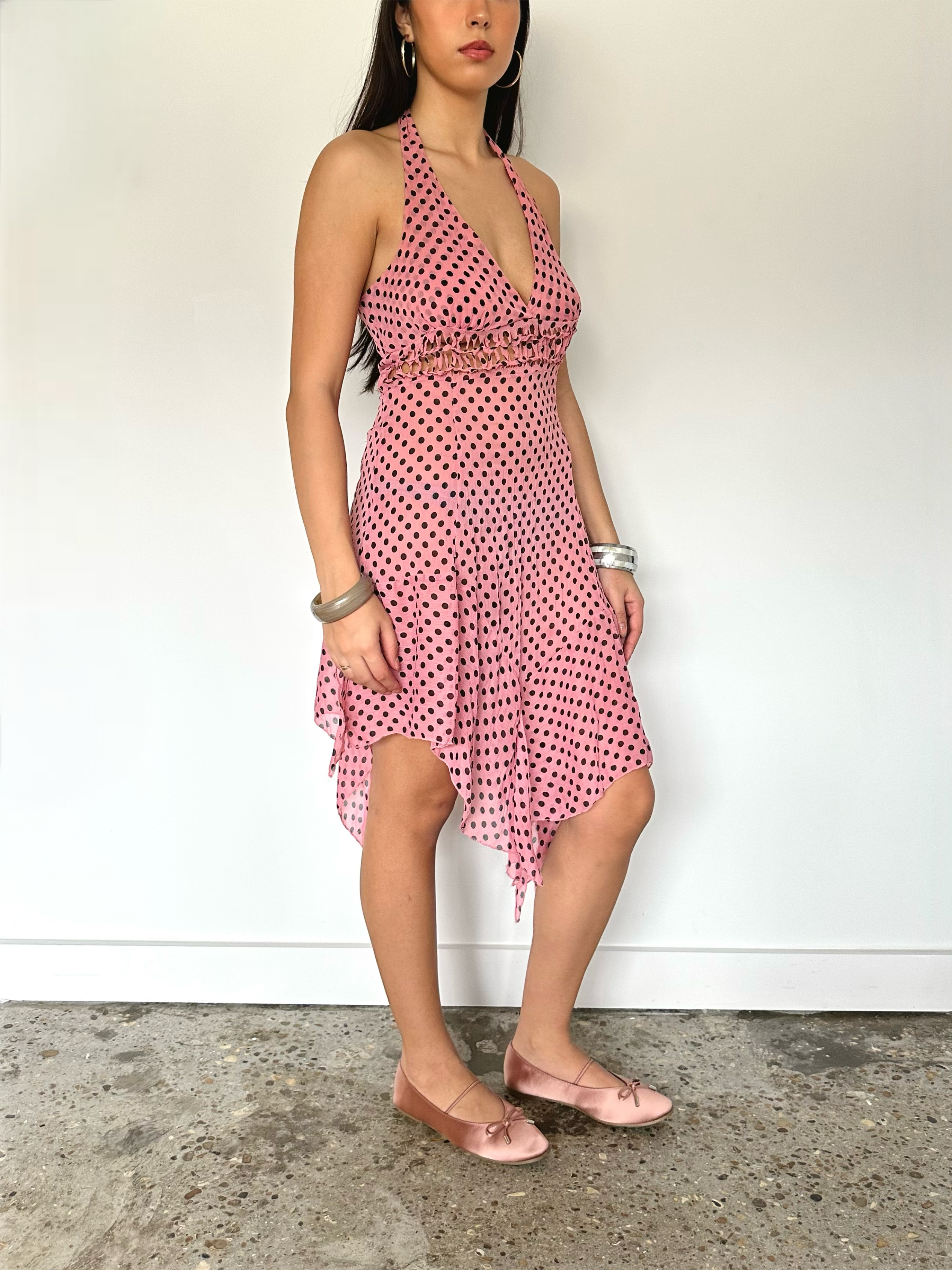 polka dot dress — size s