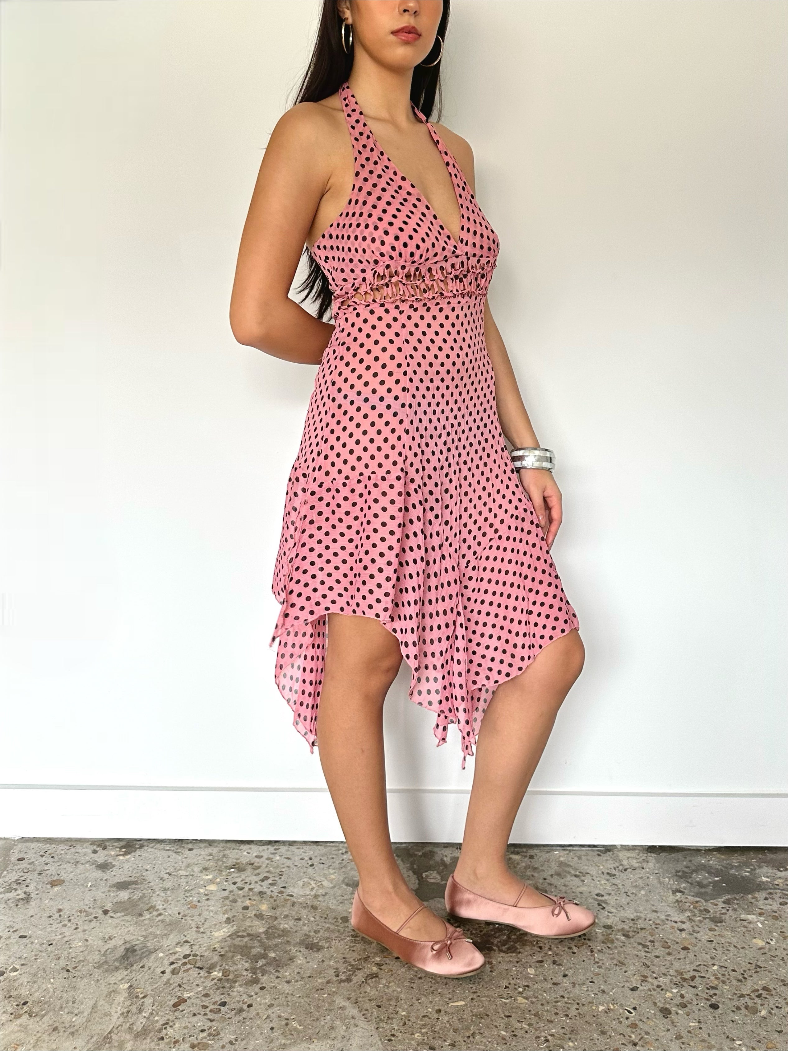 polka dot dress — size s