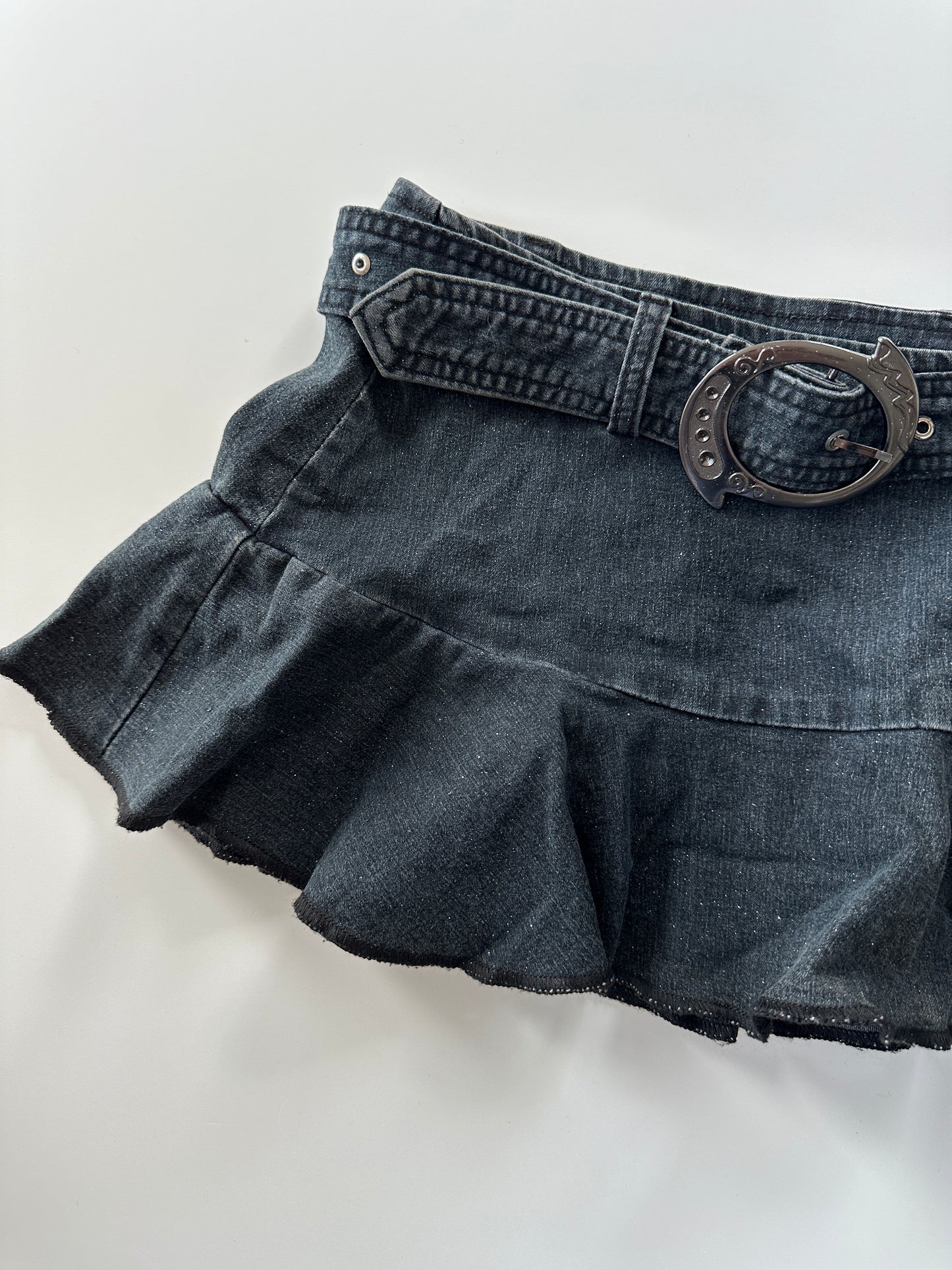 Buckle Mini Skirt • Size XS/S