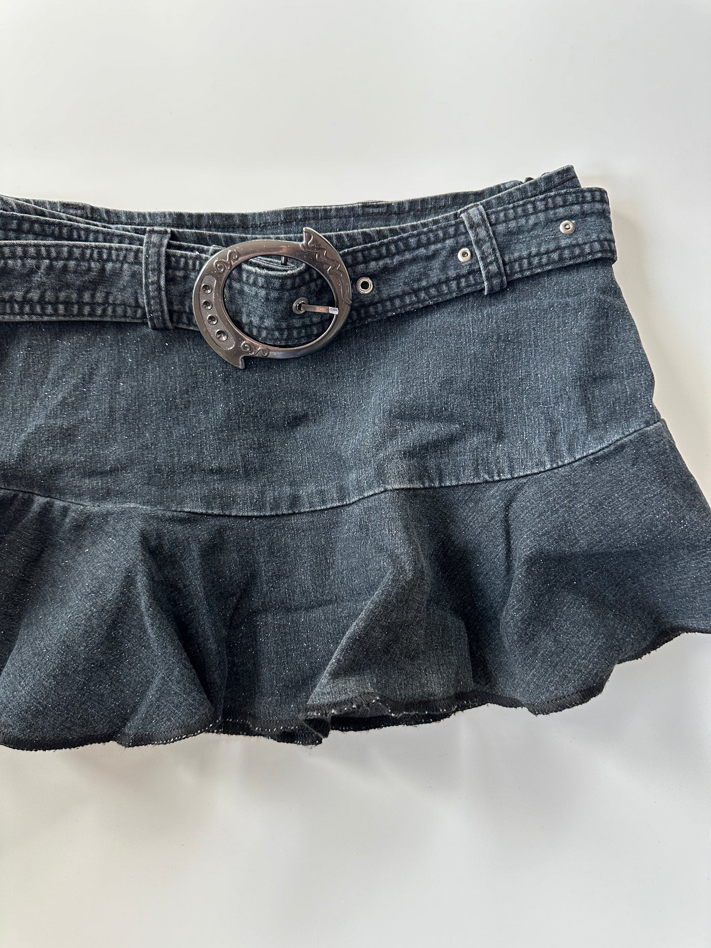 Buckle Mini Skirt • Size XS/S