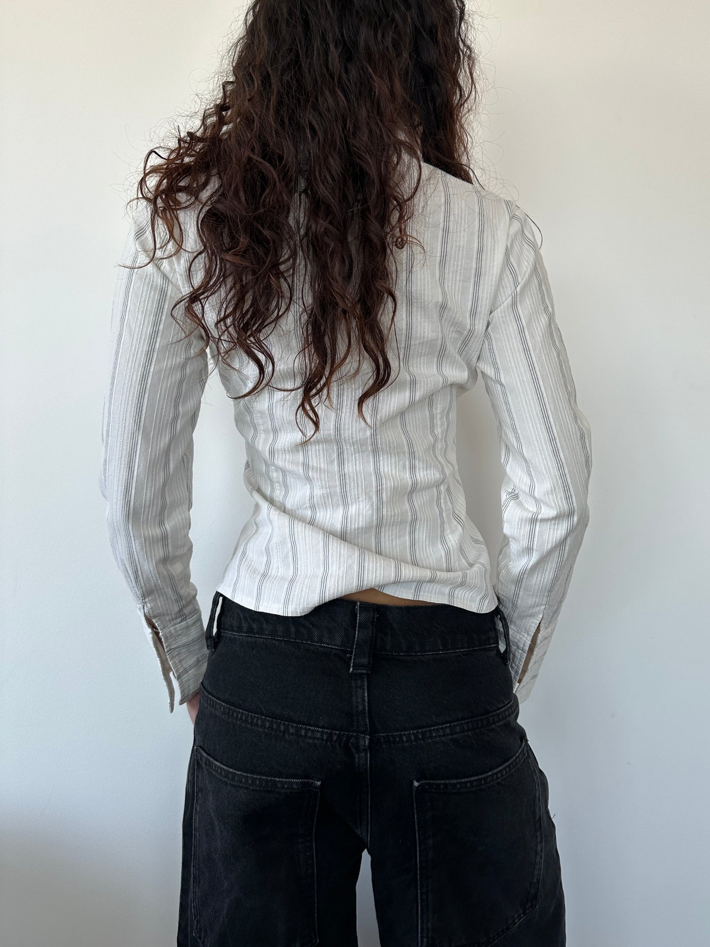 Morgan Fitted Pinstripe Shirt ⋆ Size XS/S
