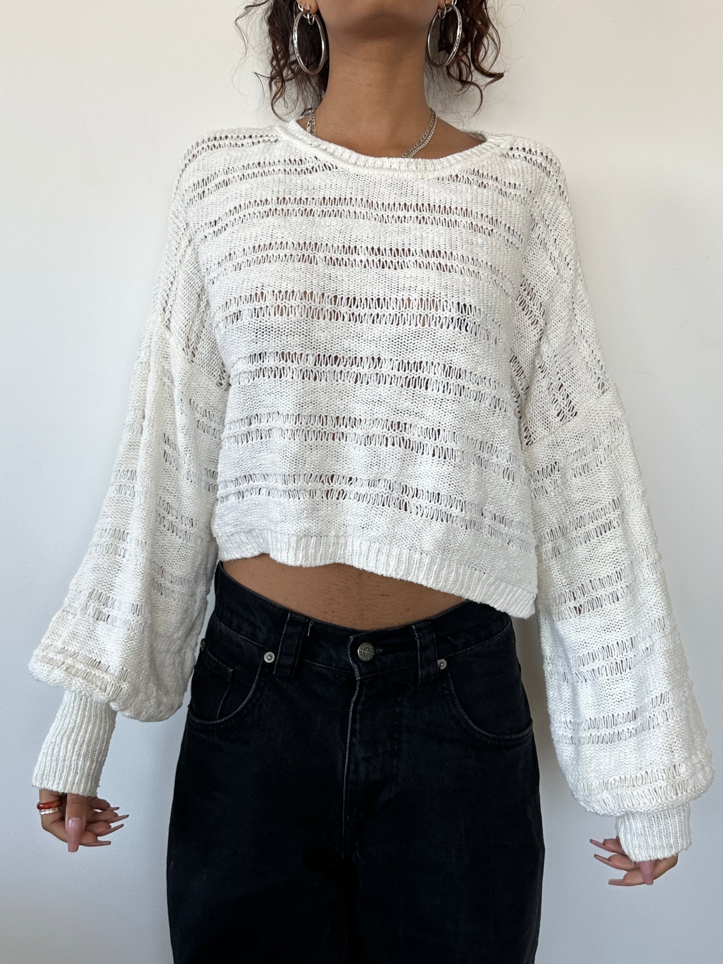Slouchy Open Knit Jumper ⋆ Size S