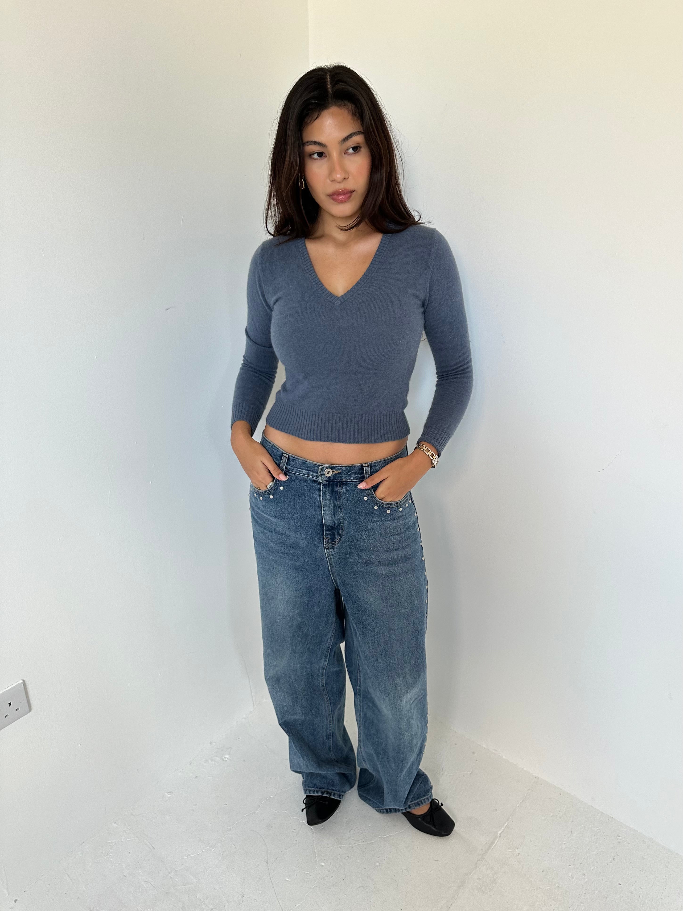 cashmere knit — size xs