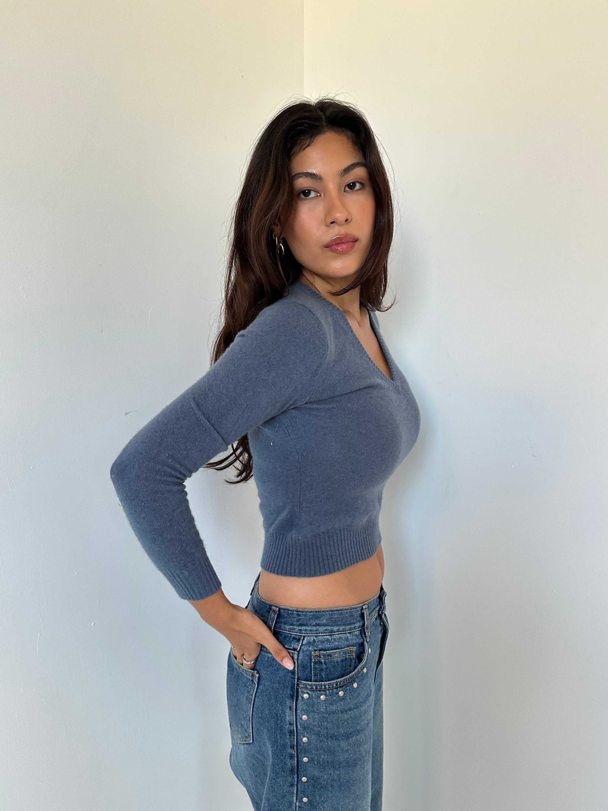 cashmere knit — size xs