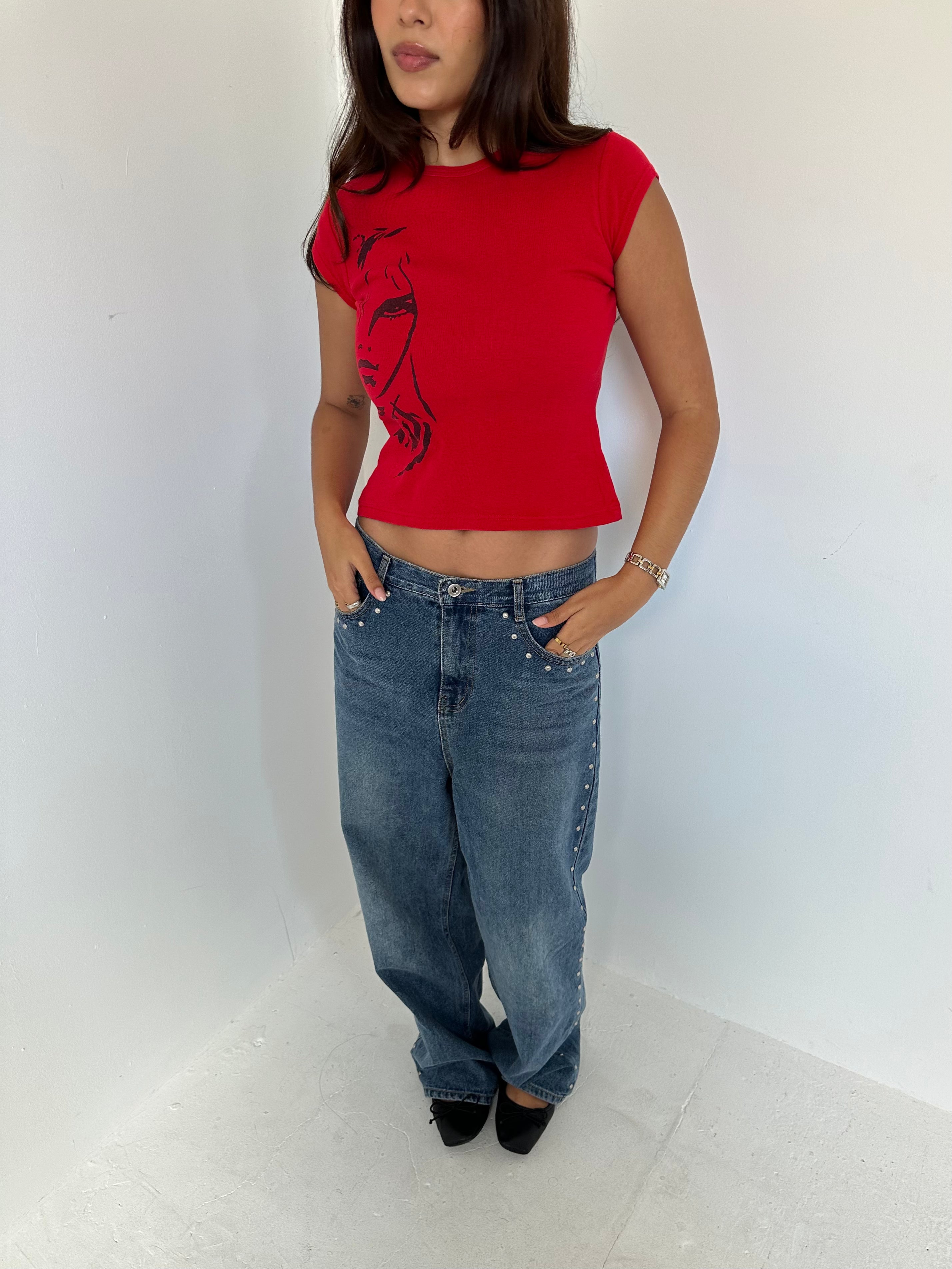 baby tee — size xs/s