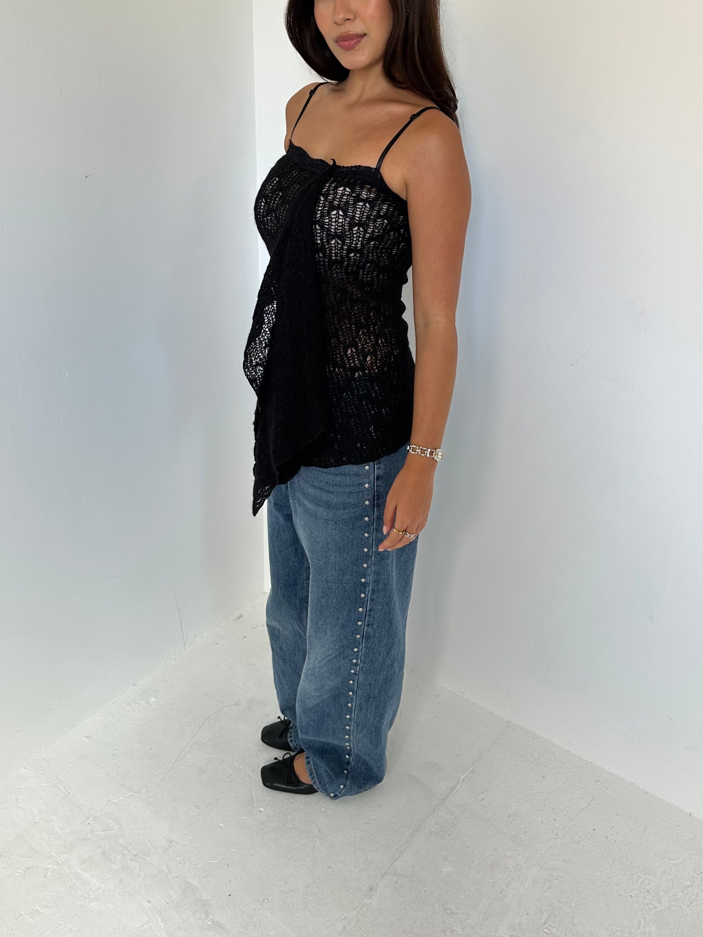 mohair top — size xs/s