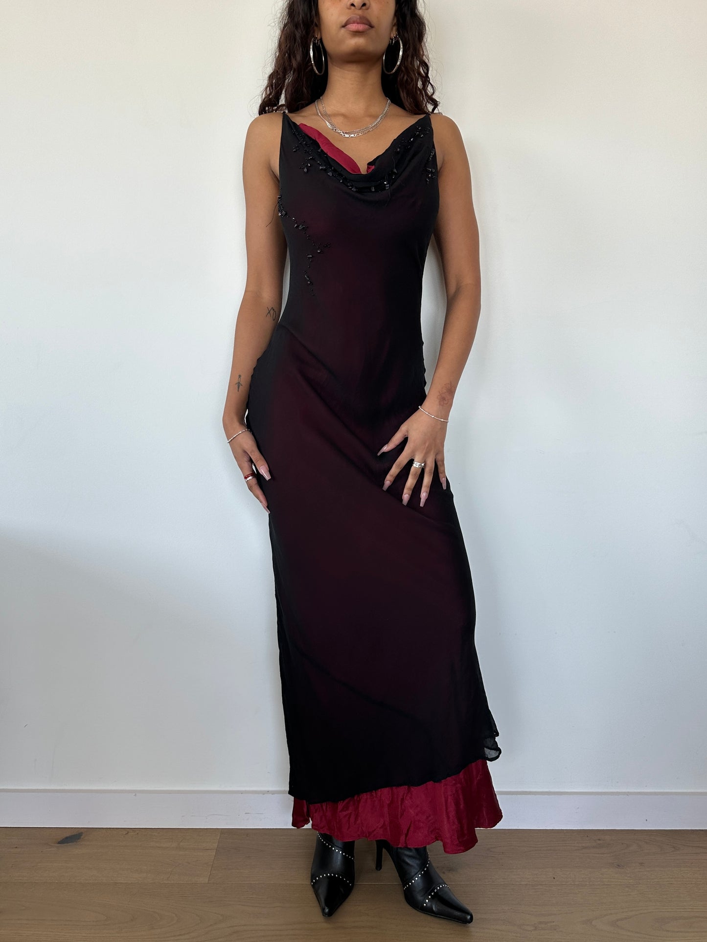 Cowl Neck Layered Dress ⋆ Size XS/S