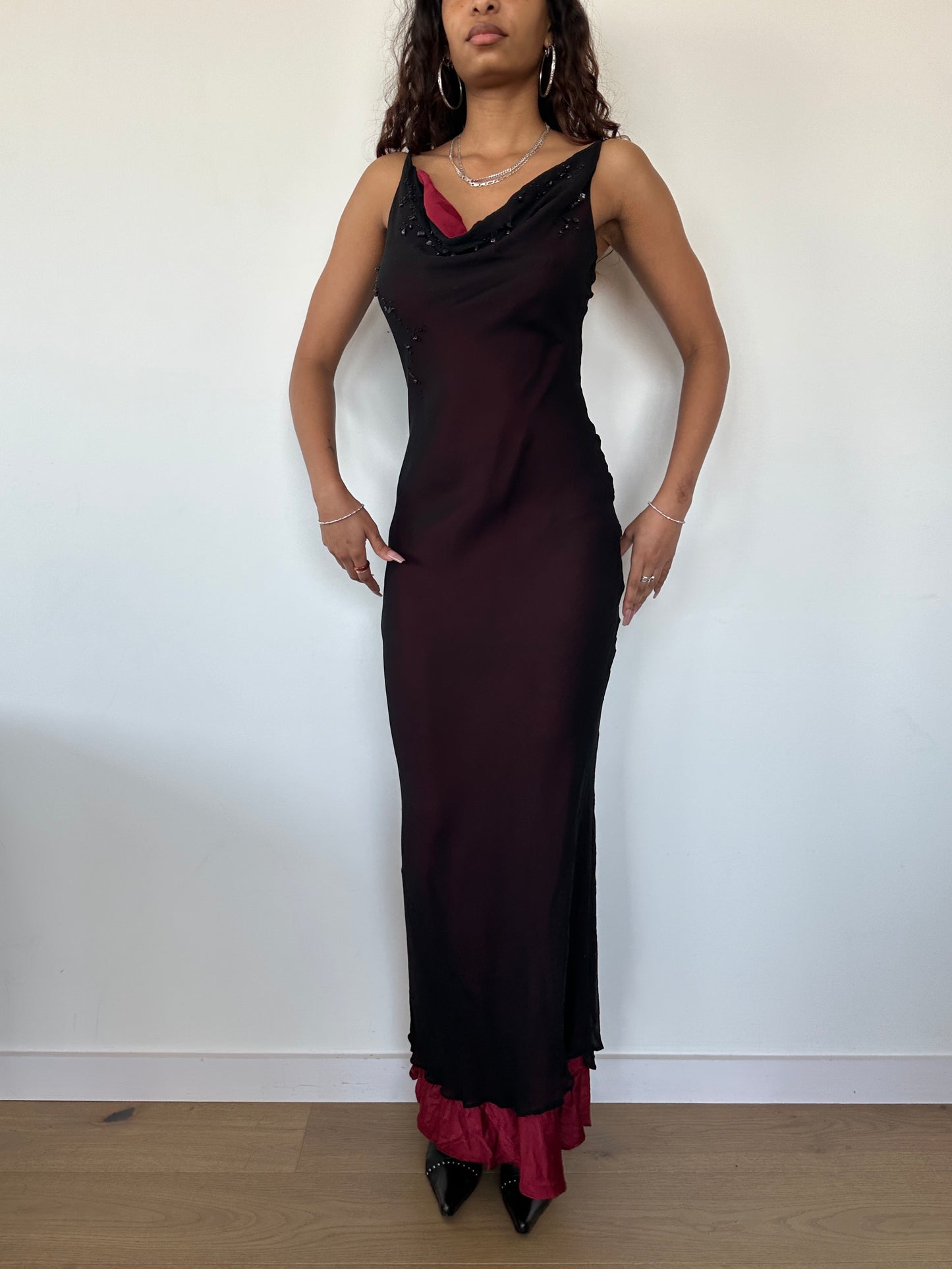 Cowl Neck Layered Dress ⋆ Size XS/S
