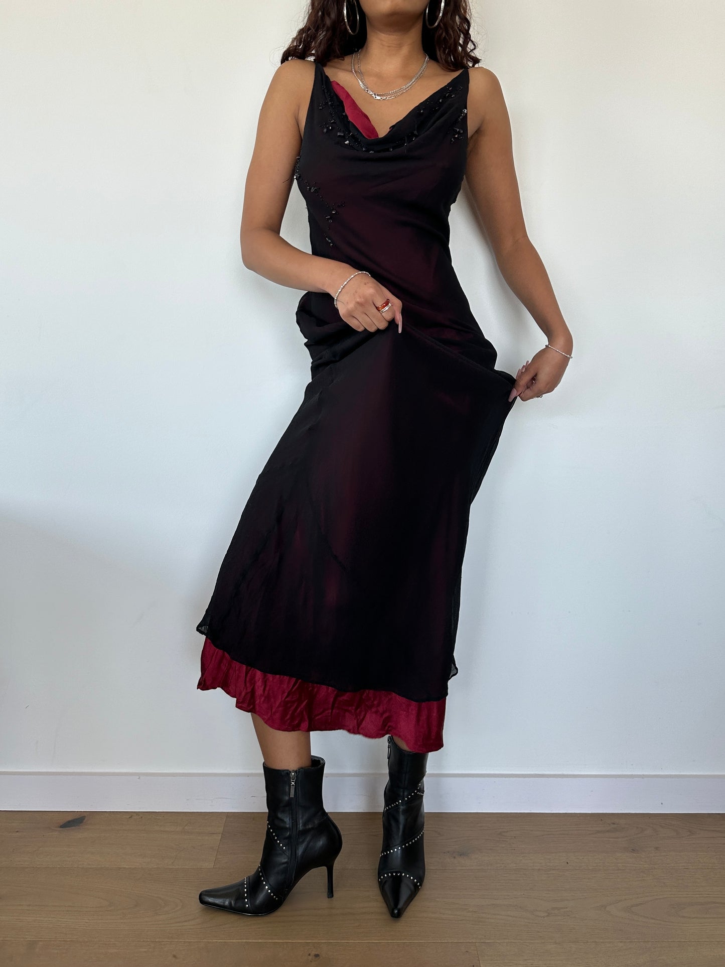 Cowl Neck Layered Dress ⋆ Size XS/S