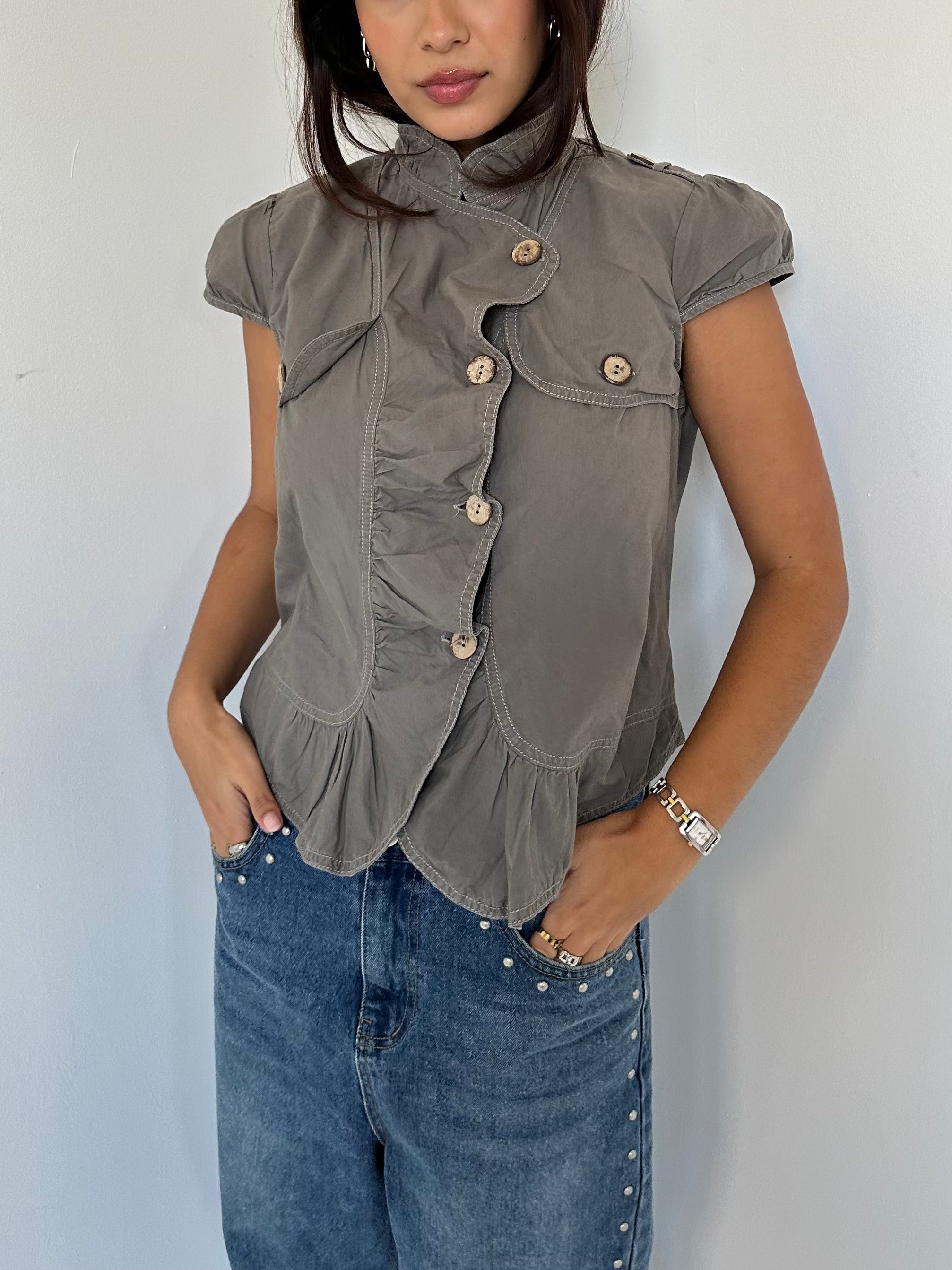 peacoat top — size m