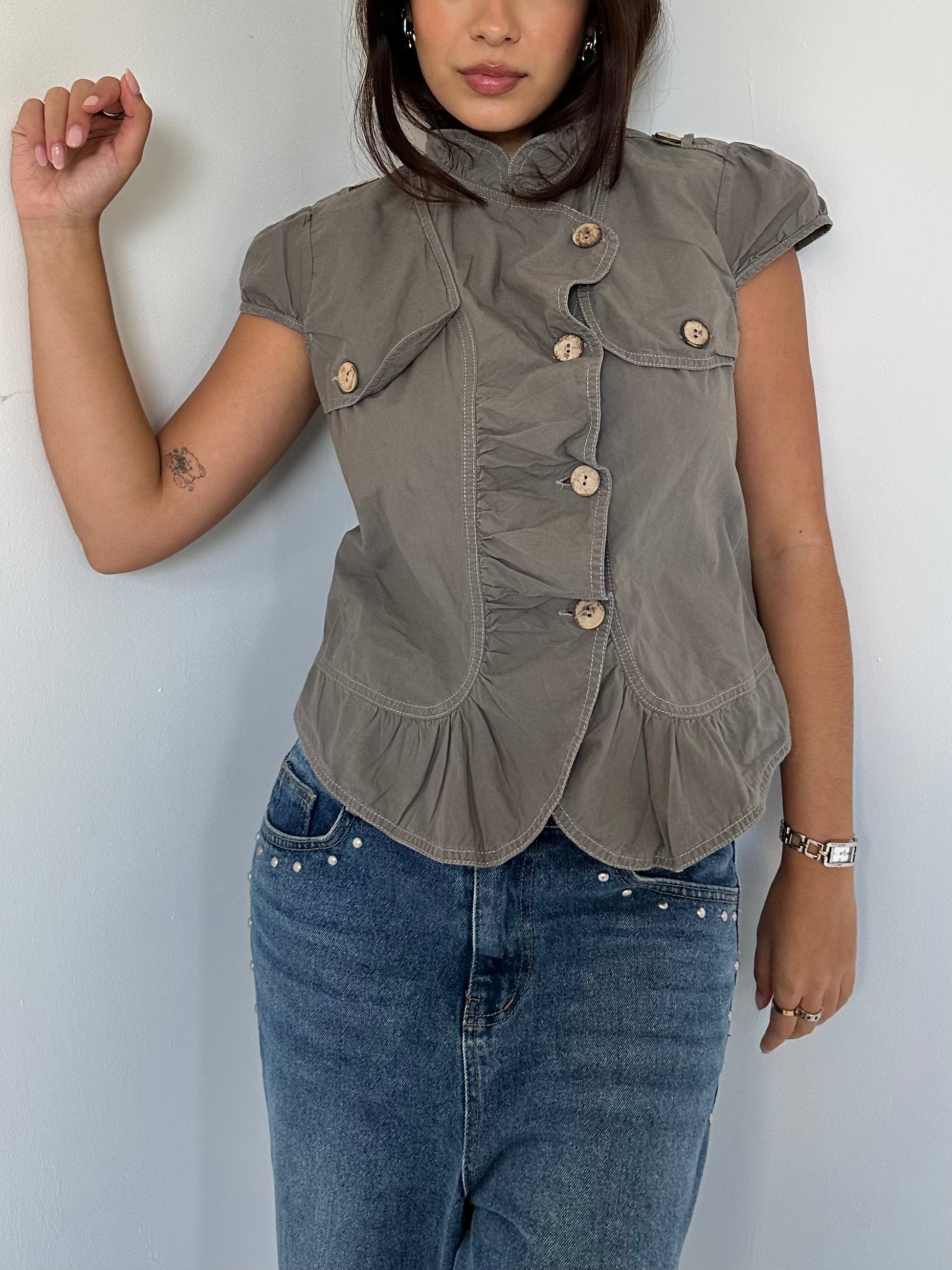 peacoat top — size m