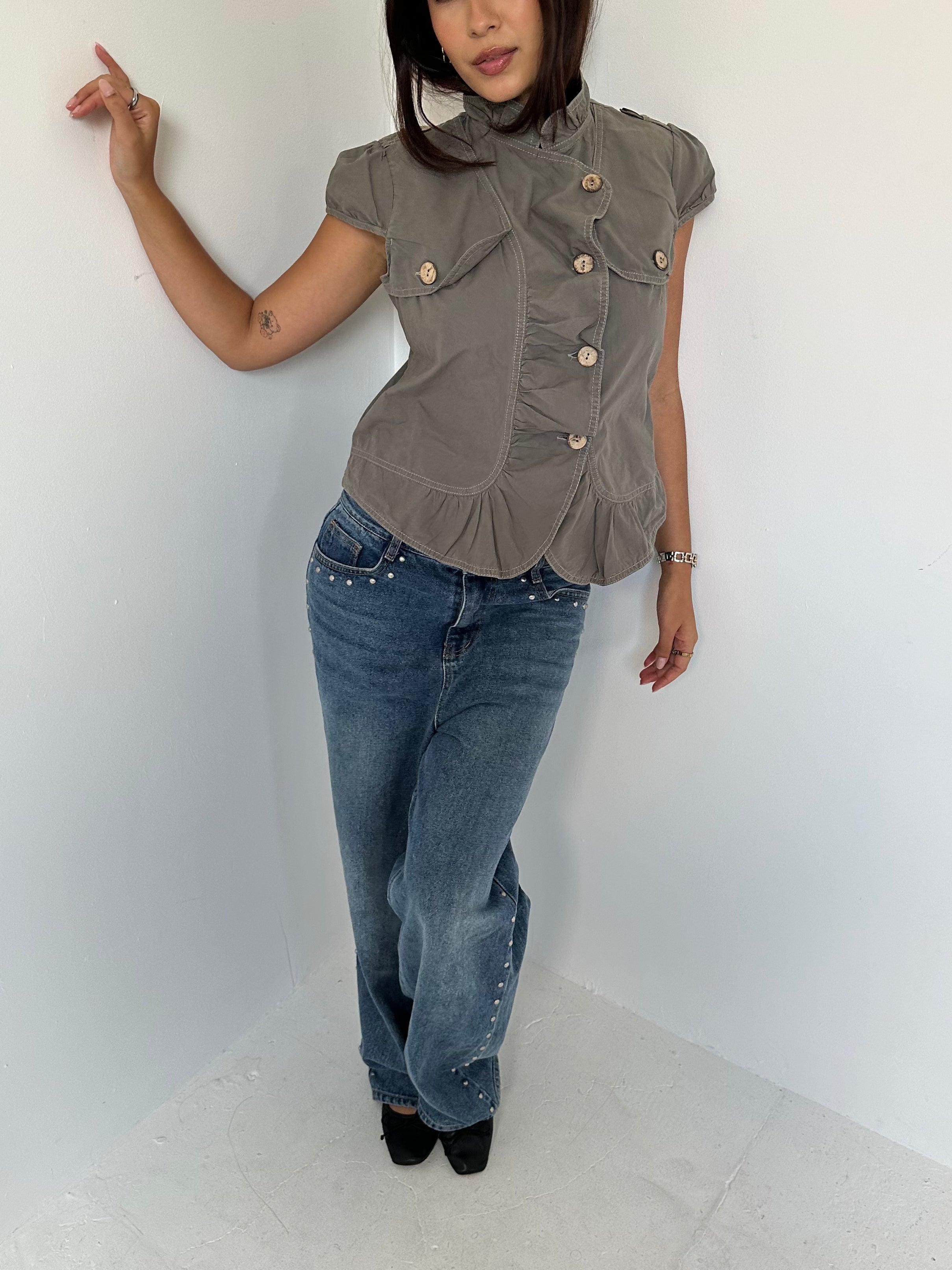 peacoat top — size m