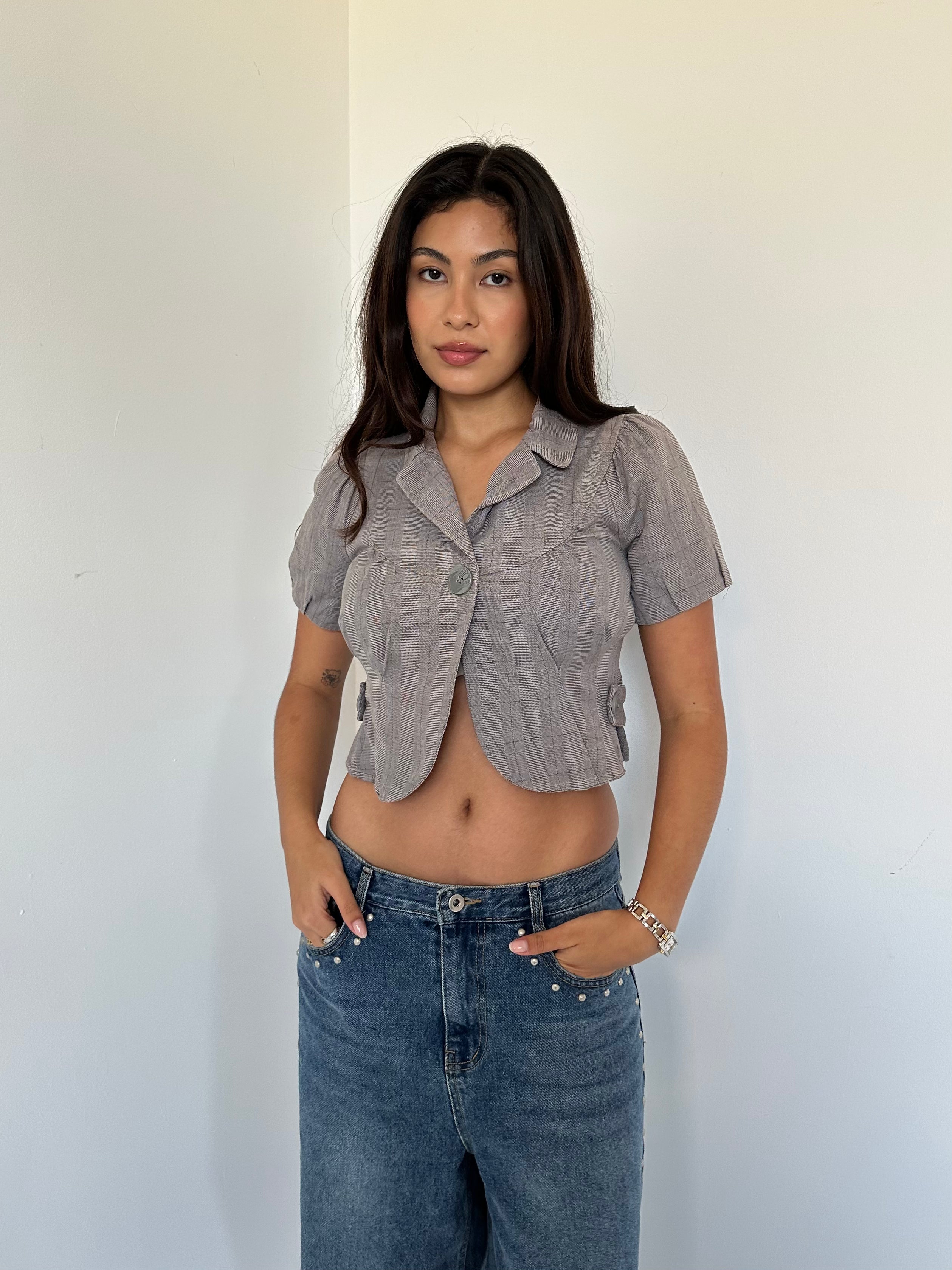 peacoat top — size xs/s