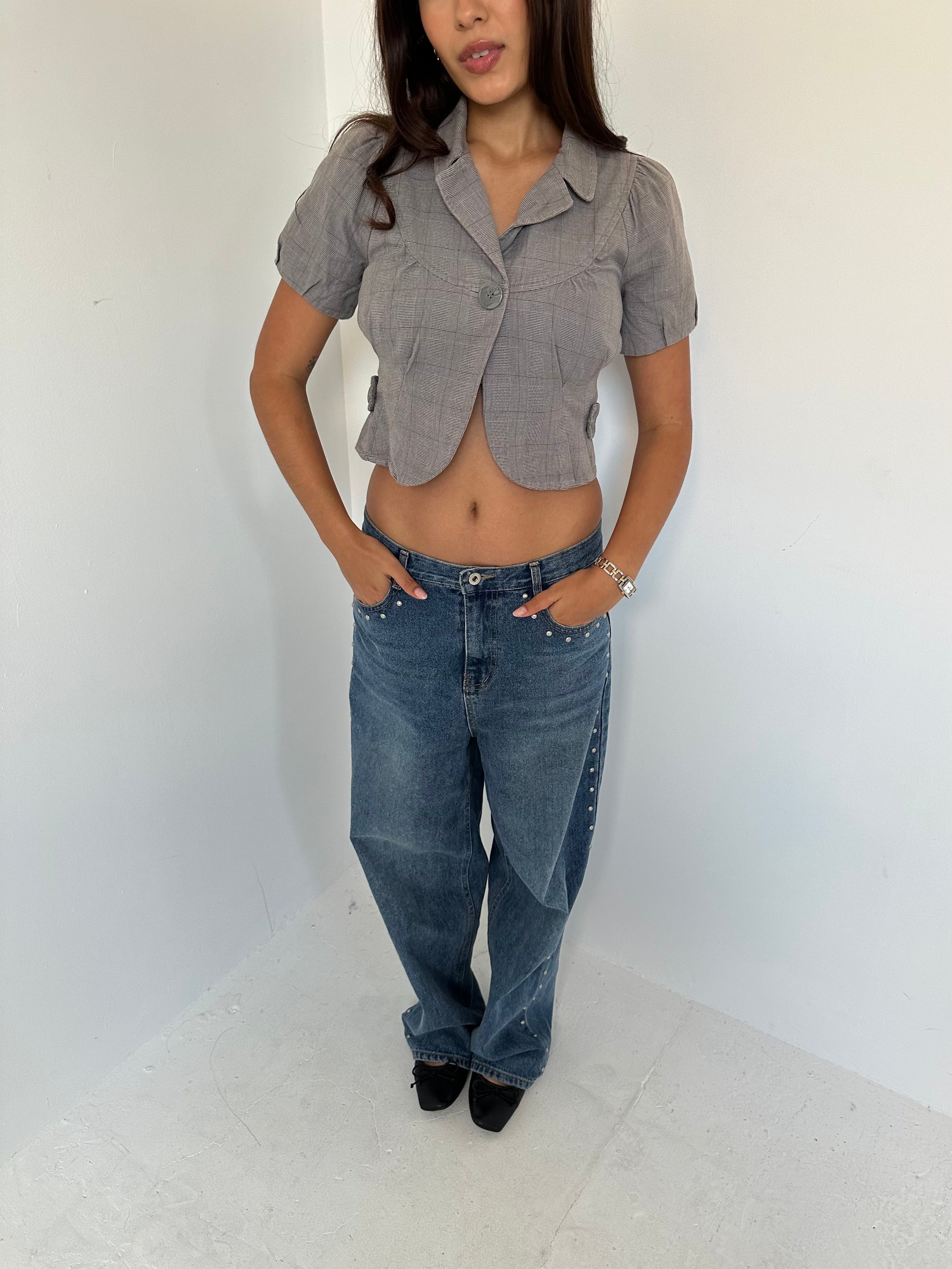 peacoat top — size xs/s