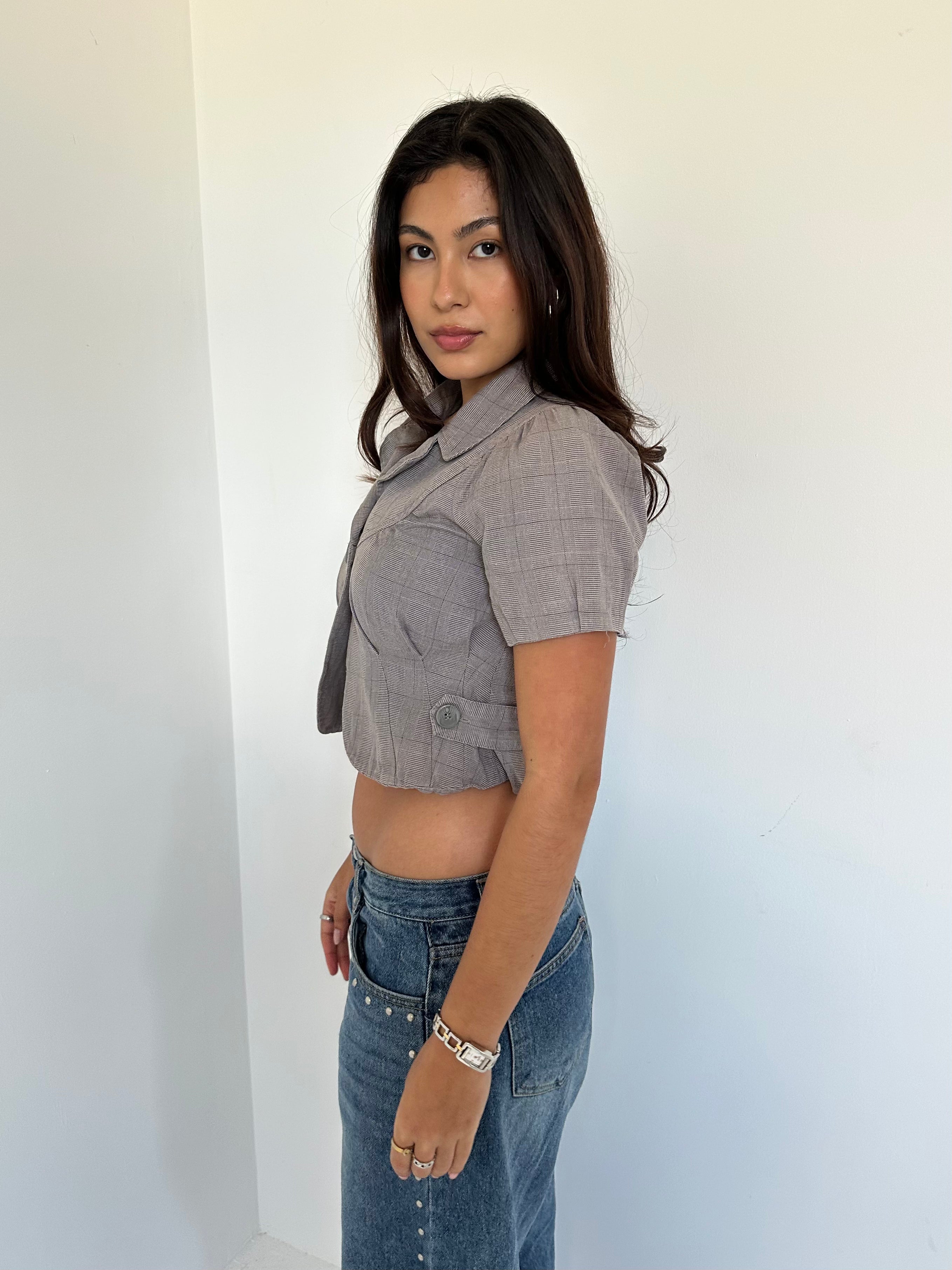 peacoat top — size xs/s