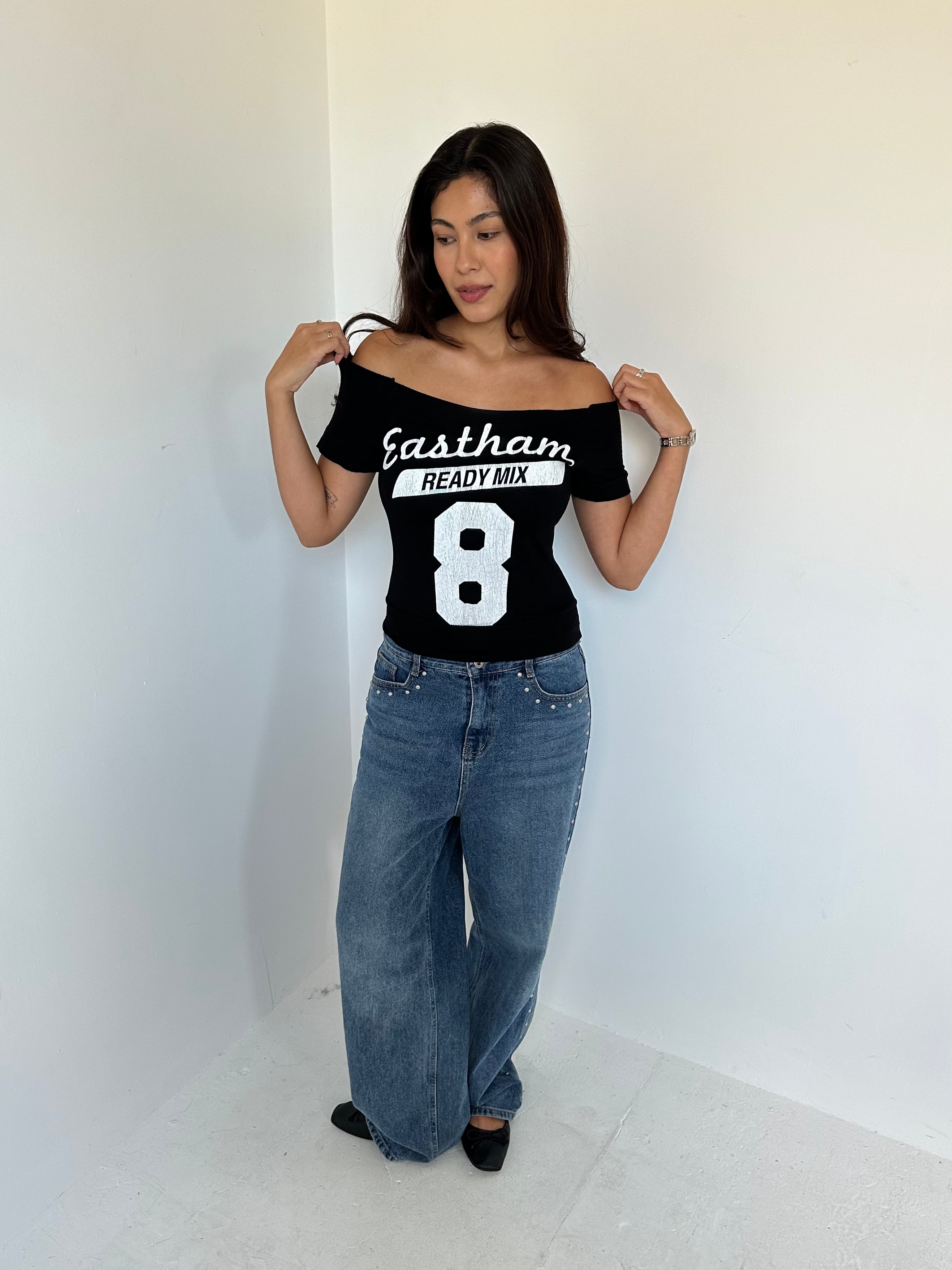 off shoulder top — size s