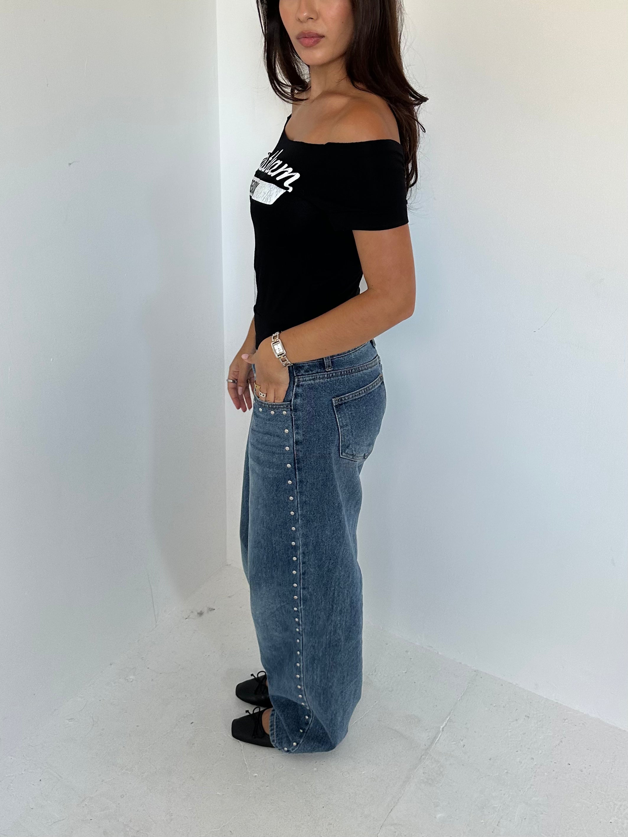 off shoulder top — size s