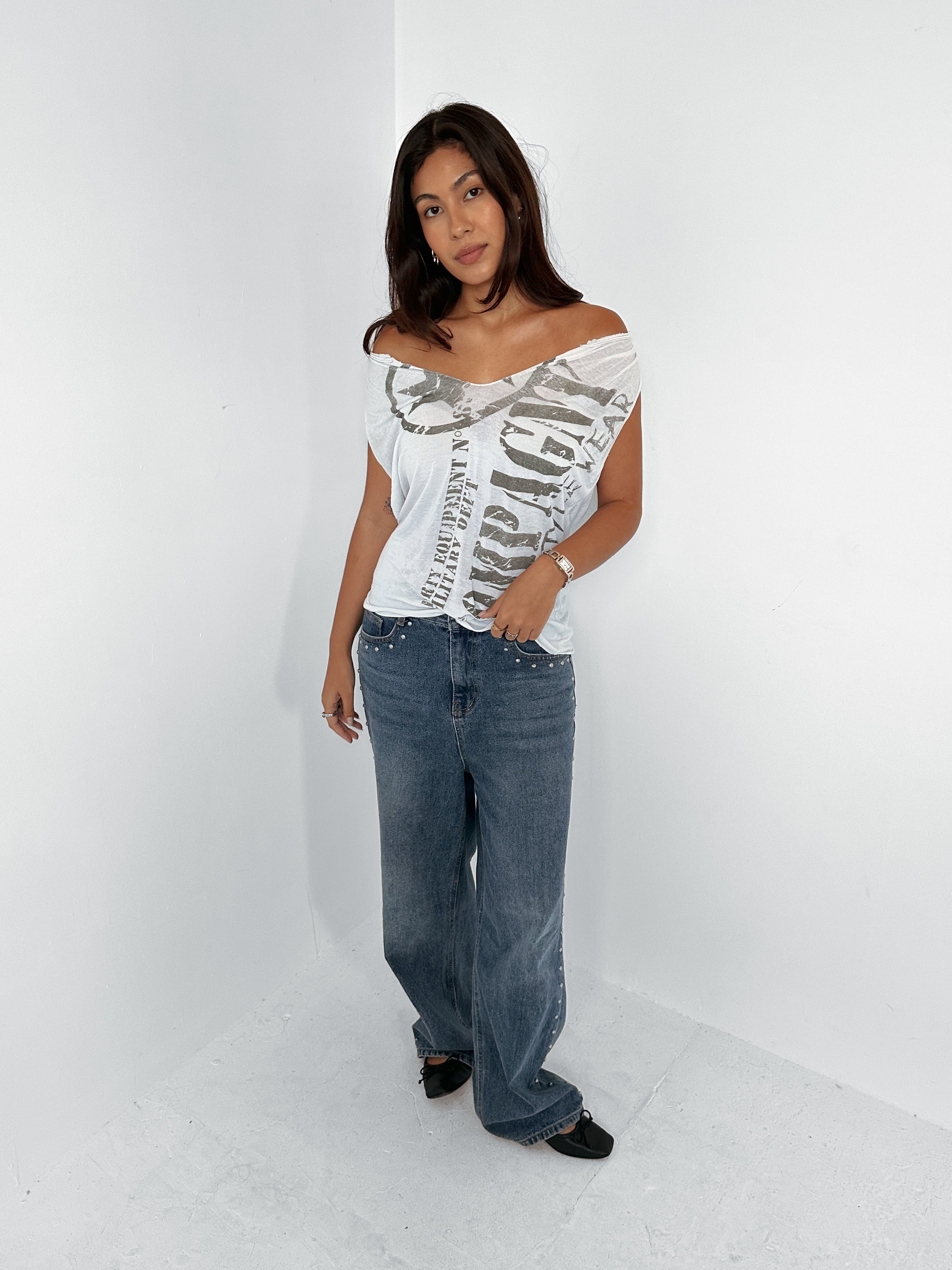 slouchy top — size s/m