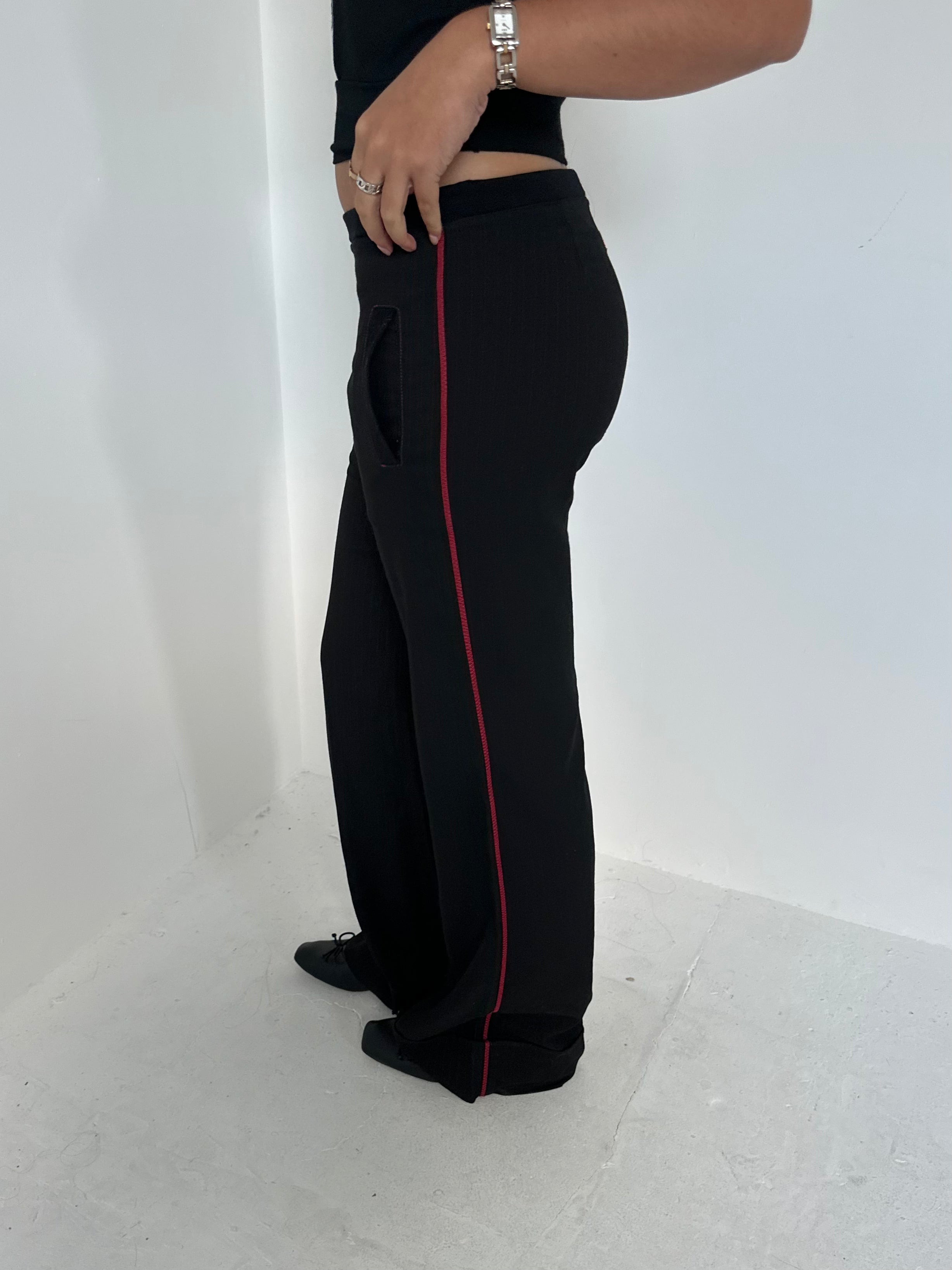 cop copine stripe trousers — size s