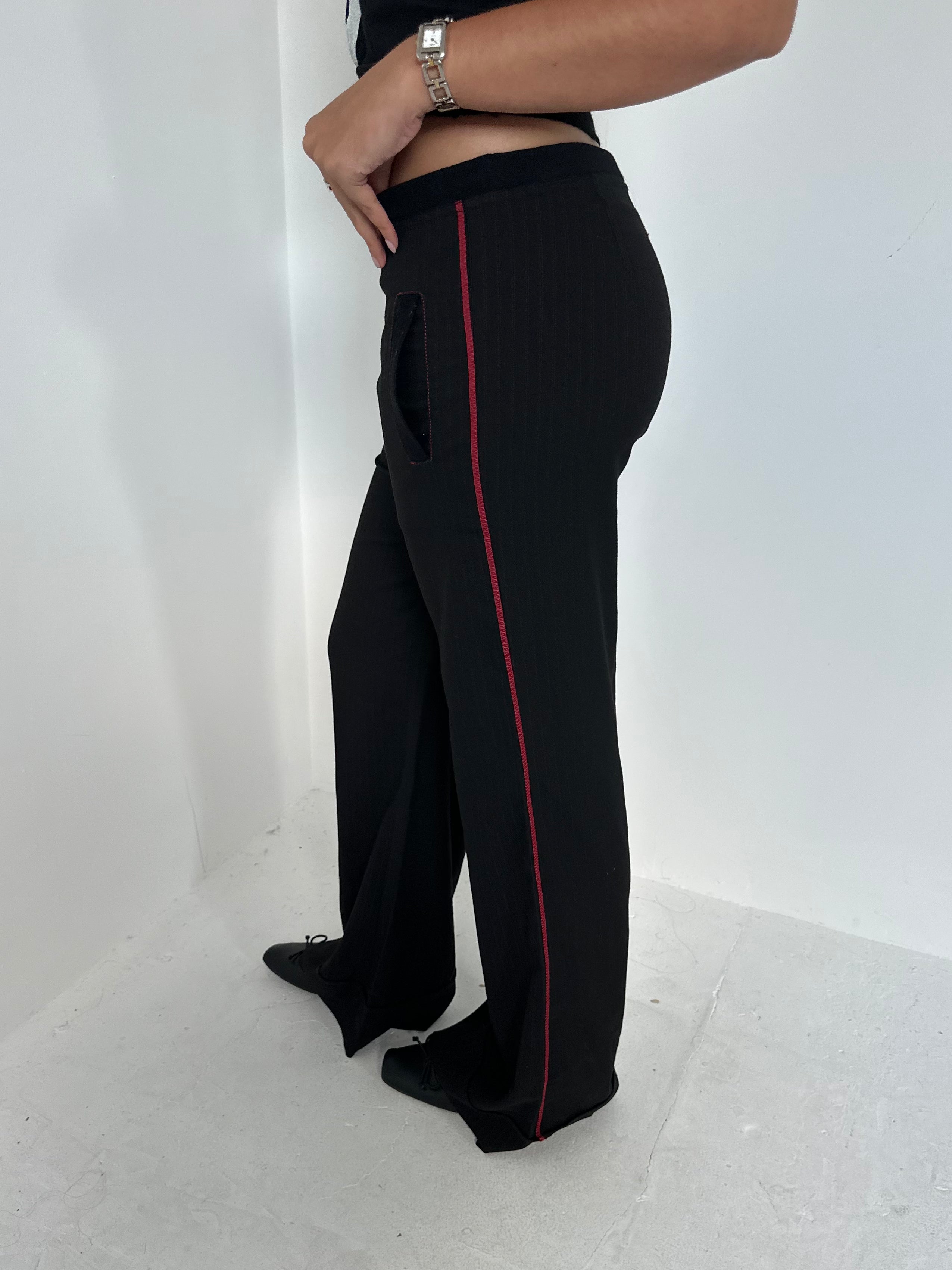 cop copine stripe trousers — size s