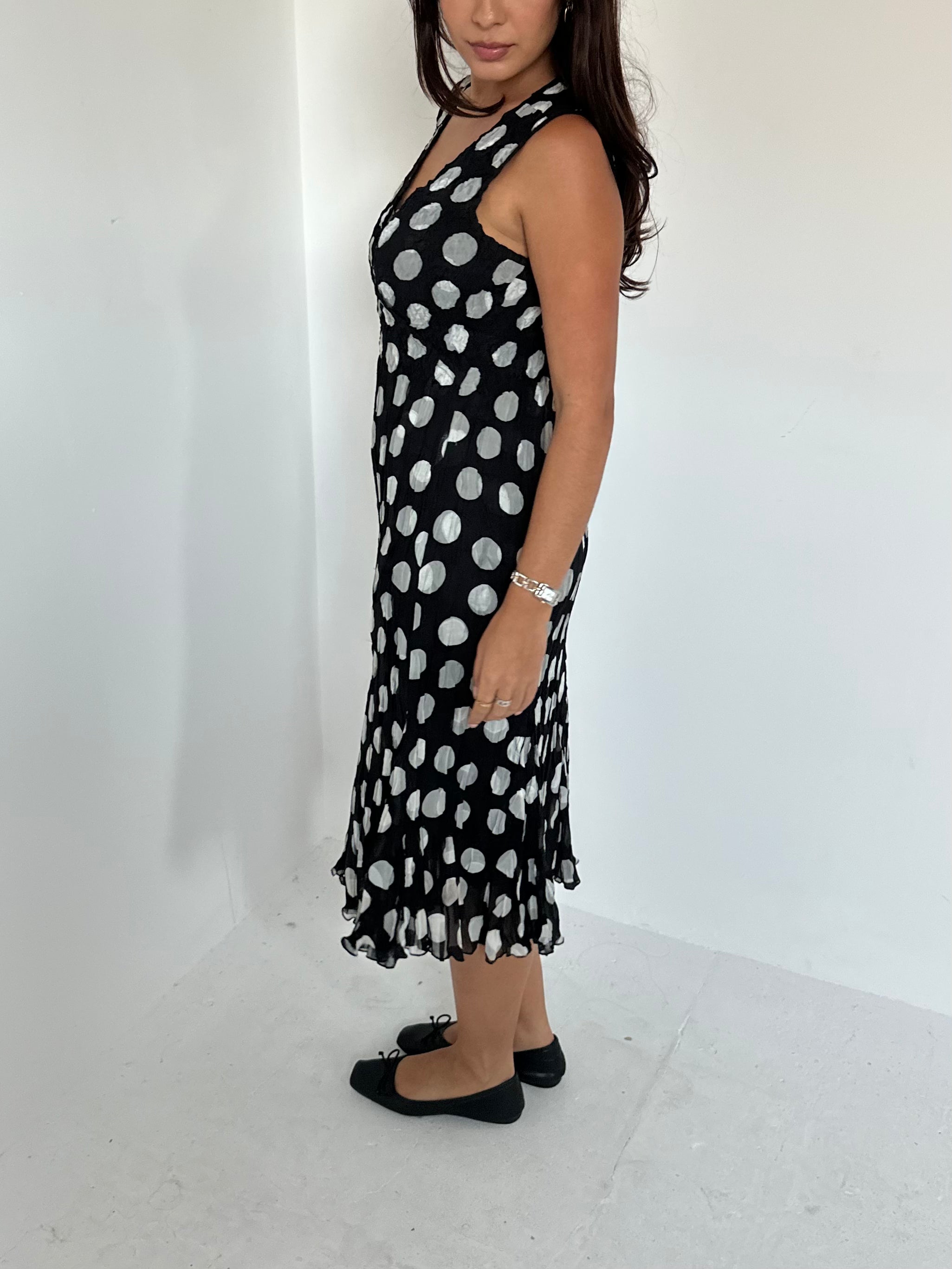 polka dot dress — size s/m