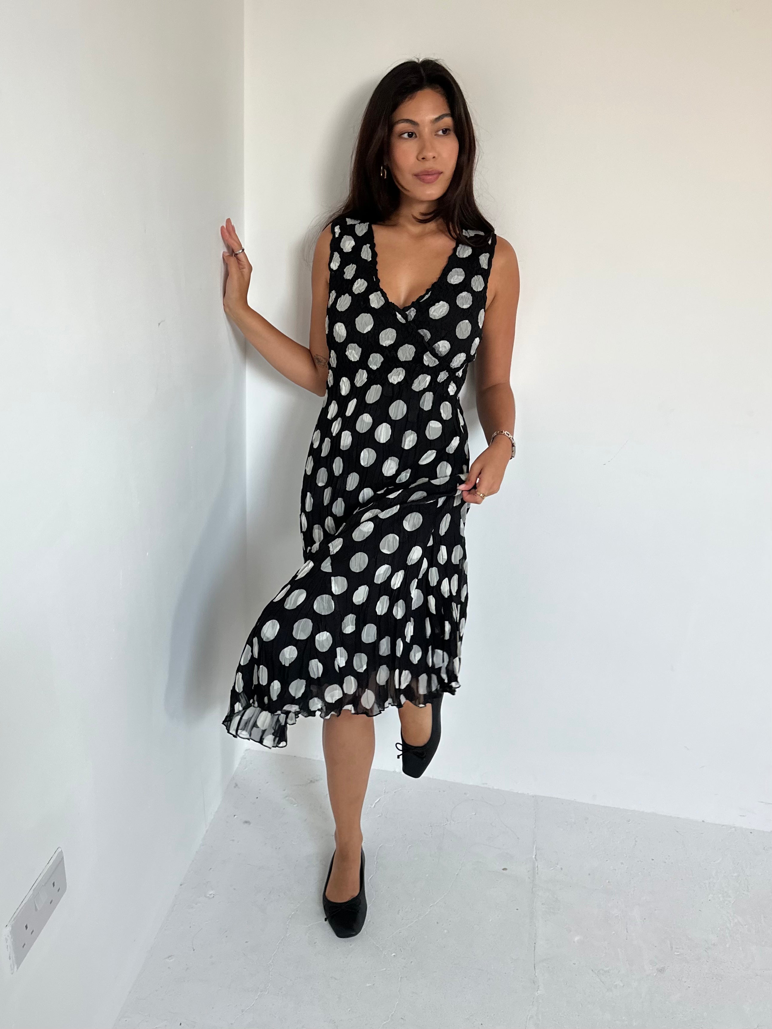 polka dot dress — size s/m